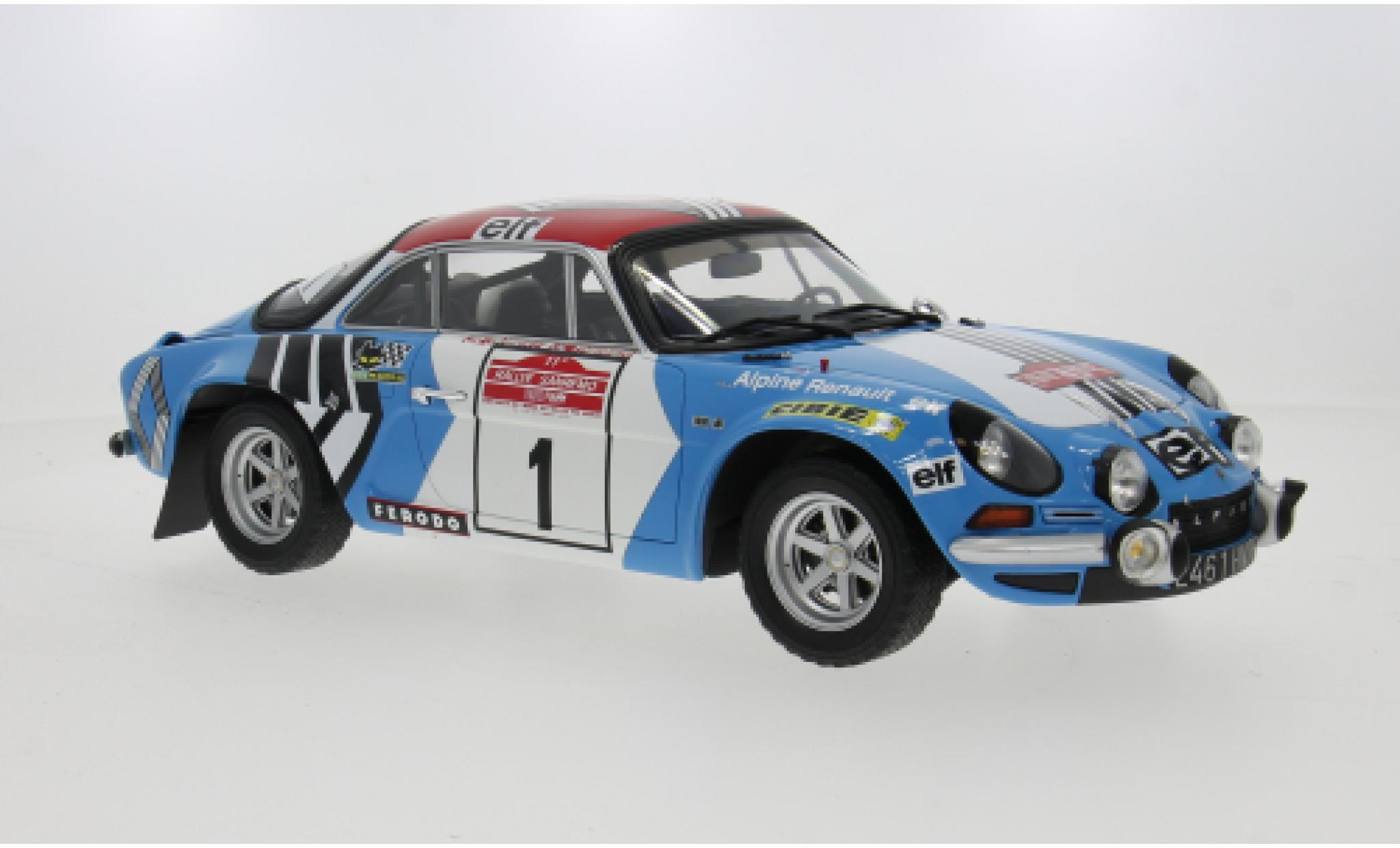 Alpine A110 1/12 Ottomobile 1800 Rally San Remo 1973 #1 J-L.Therier 1:12 miniature