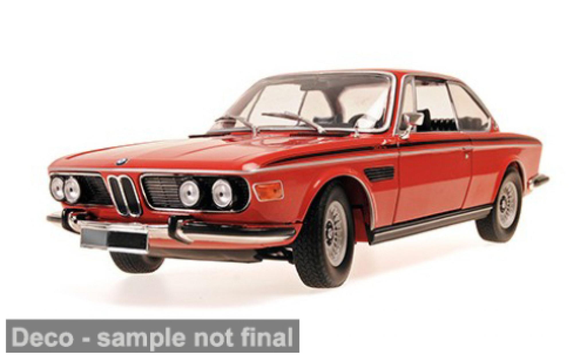 Bmw 3.0 1/18 Minichamps CSI (E9) rouge 1972 1:18 miniature