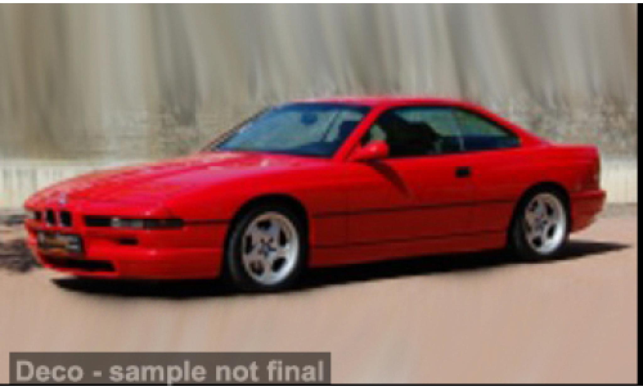 Bmw 850 1/43 Solido CSI (E31) rouge 1990 1:43 miniature