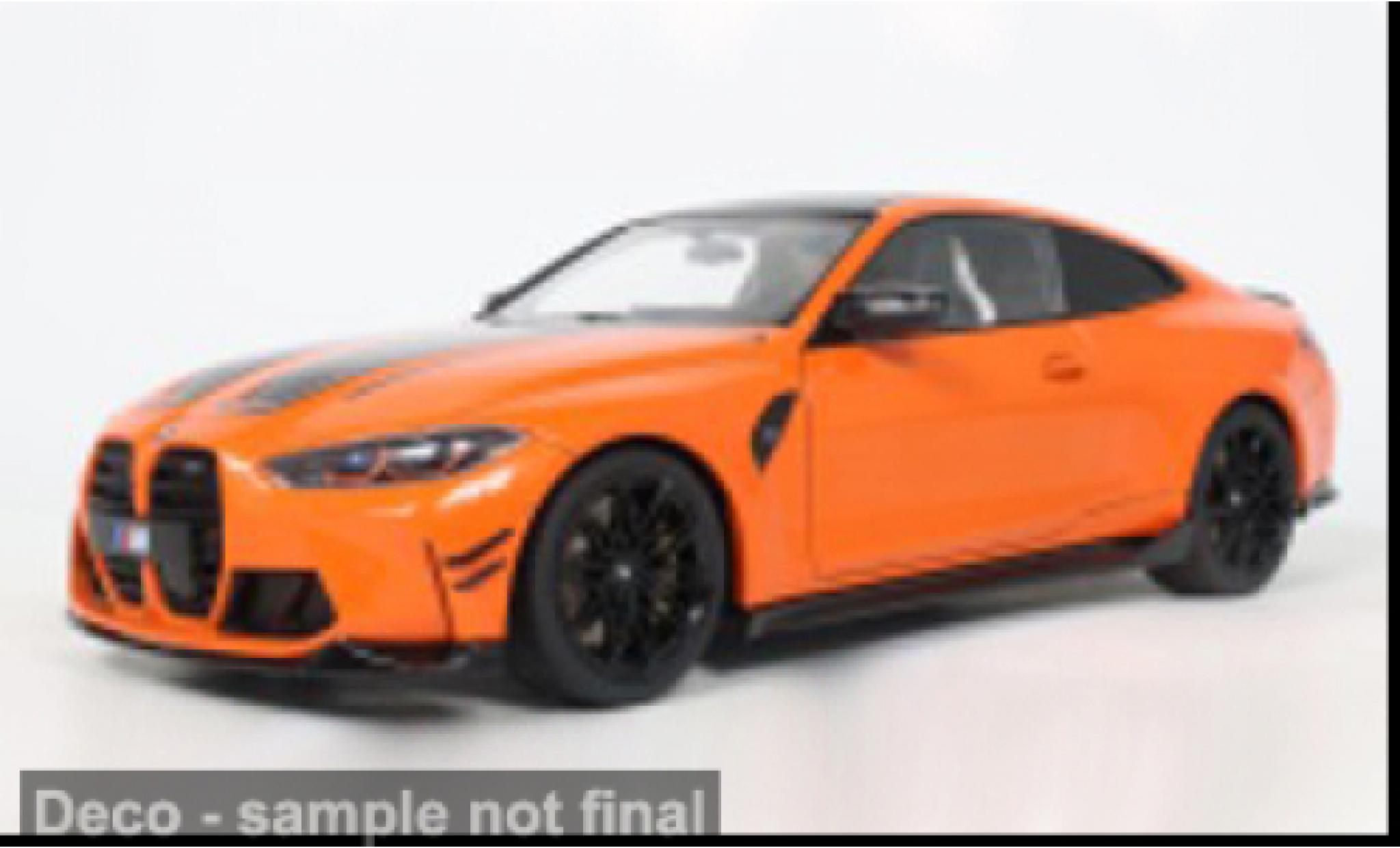 Bmw M4 1/18 Solido orange 2025 1:18 miniature