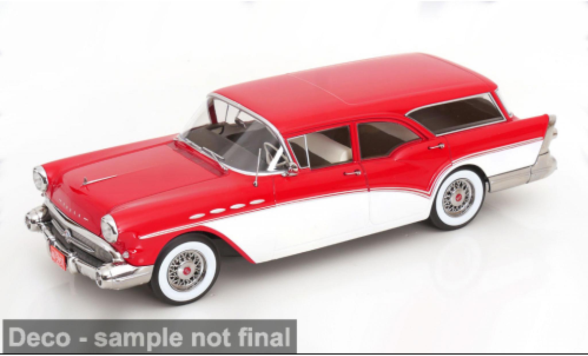 Buick Special 1/18 KK Scale Estate Wagon rouge/blanche 1957 1:18 miniature