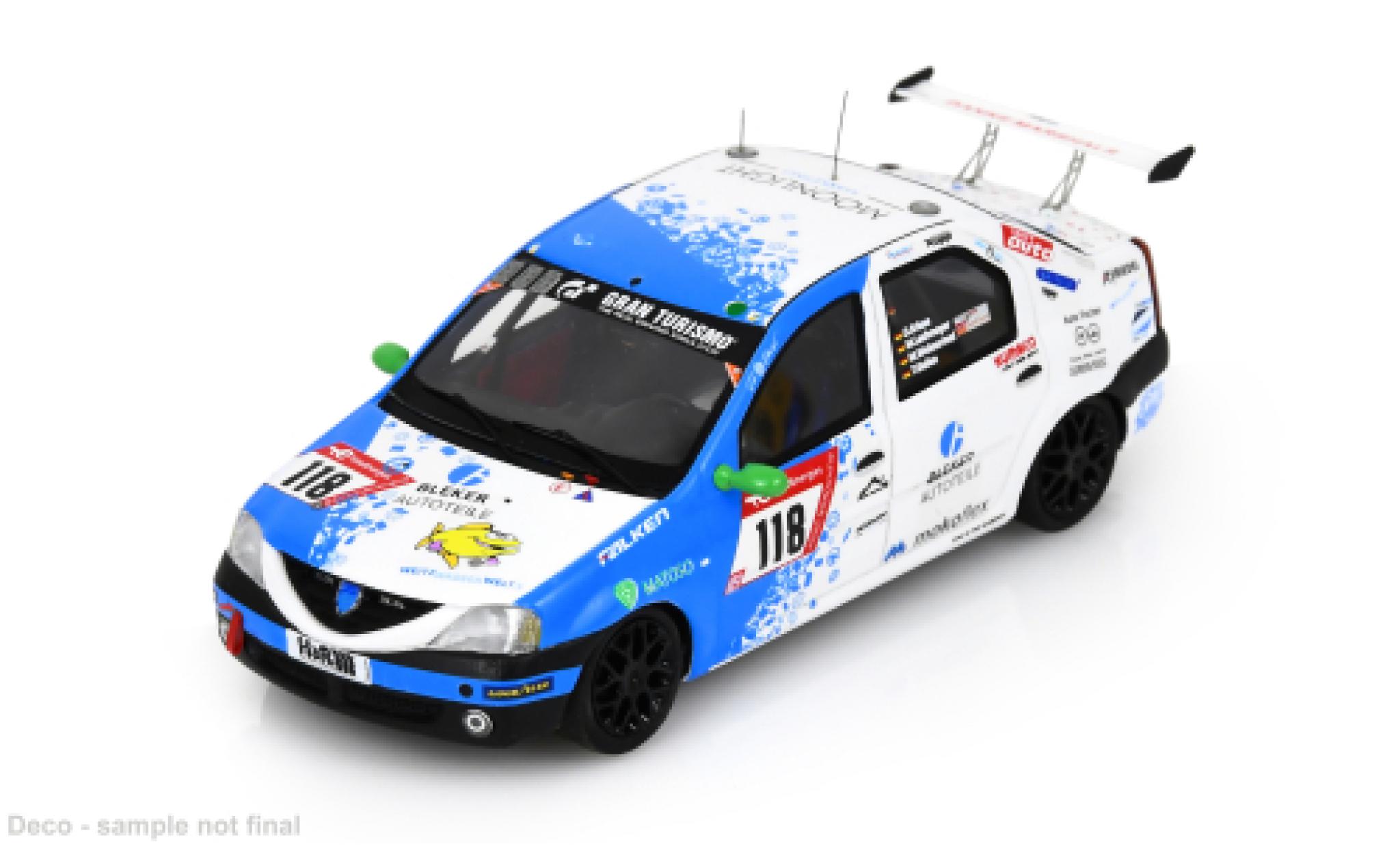 Dacia Logan 1/43 Spark 24h N&uuml;rburgring 2023 Team SwiftWing.de #118 O.Kriese/M.Lachmayer 1:43 miniature