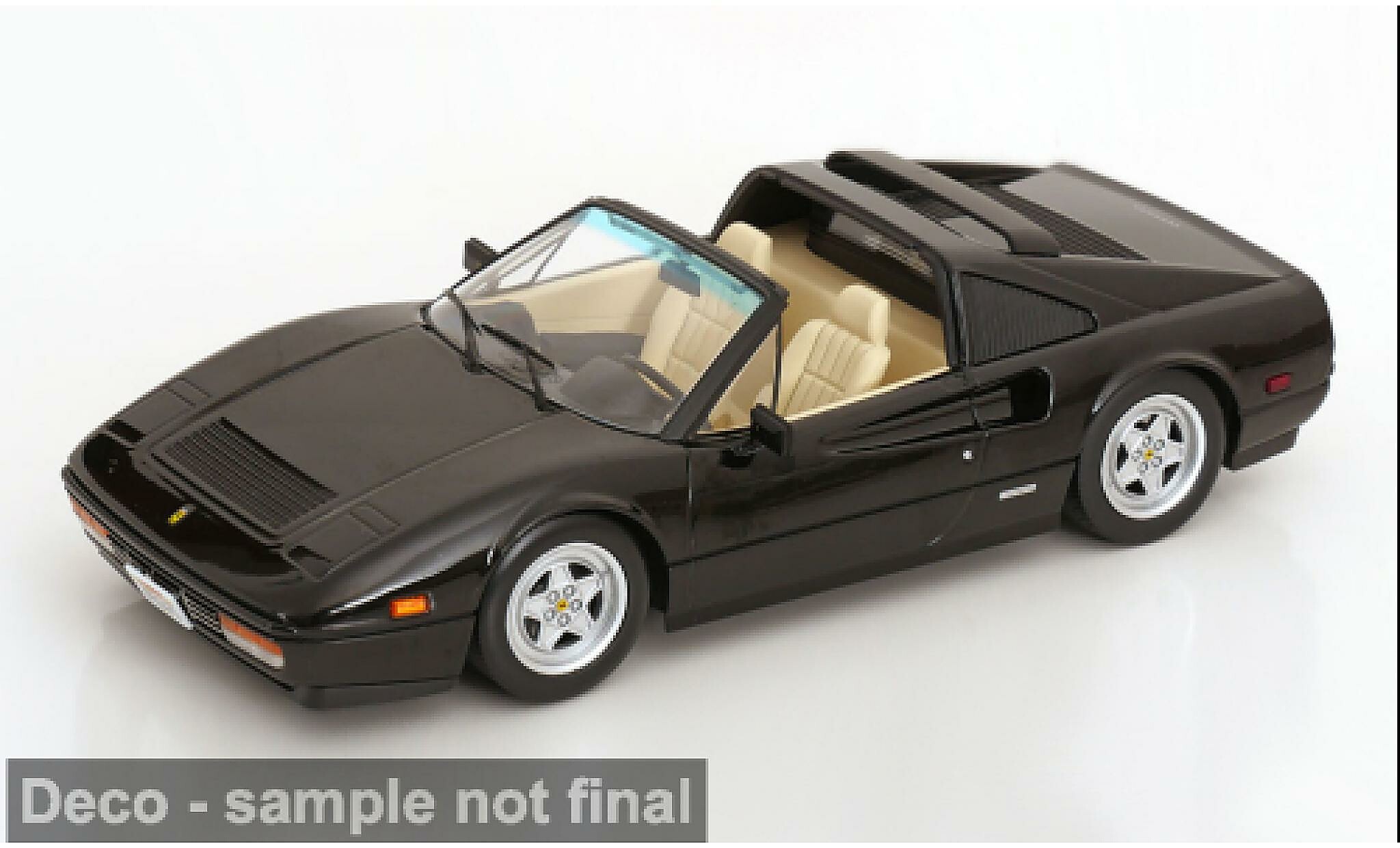 Ferrari 328 1/18 KK Scale GTS noire 1985 US-Version Miami Vice 1:18 miniature