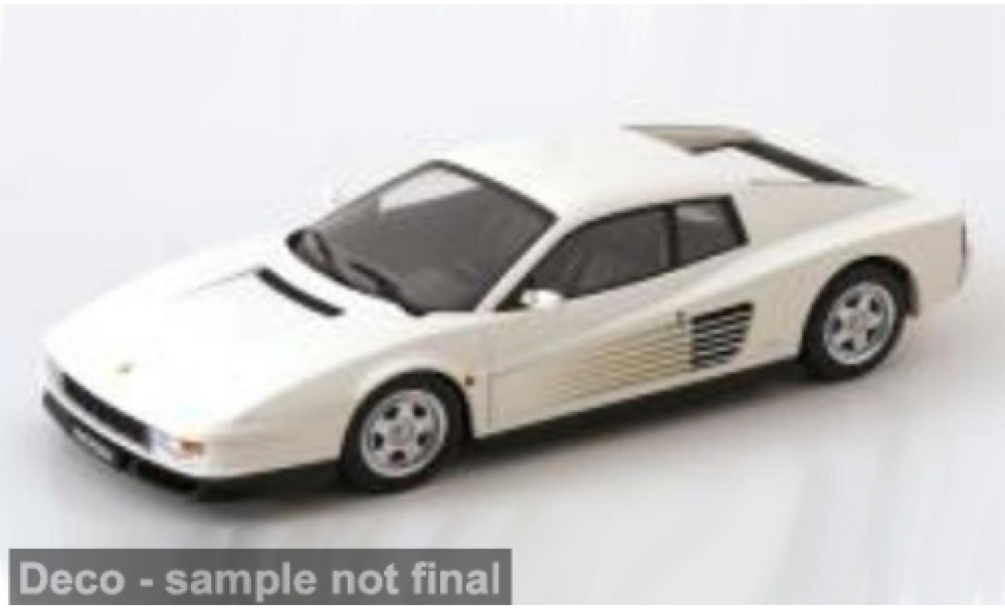 Ferrari Testarossa 1/18 KK Scale blanche 1986 1:18 miniature