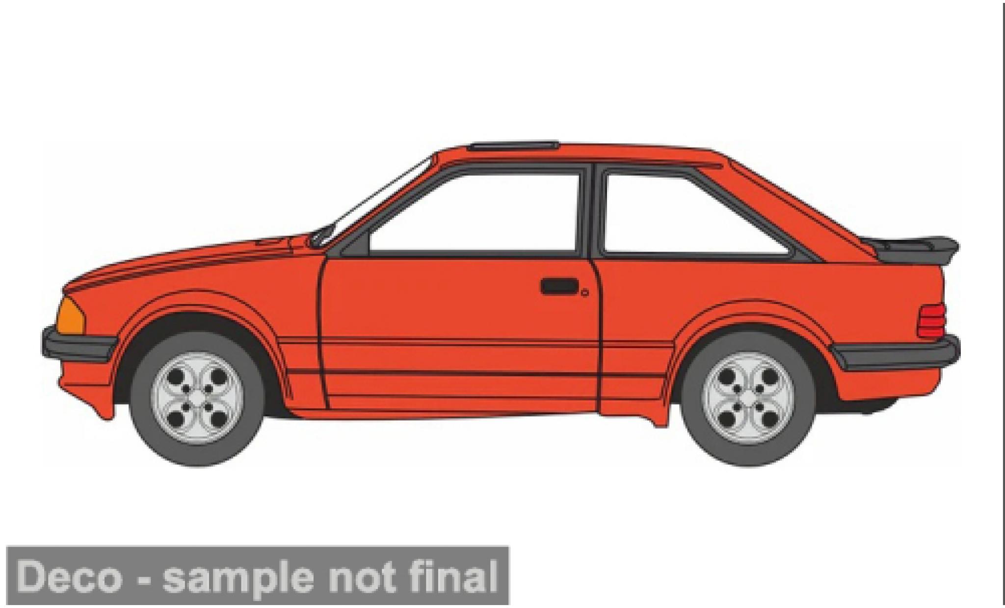 Ford Escort 1/76 Oxford XR3i orange 1:76 miniature