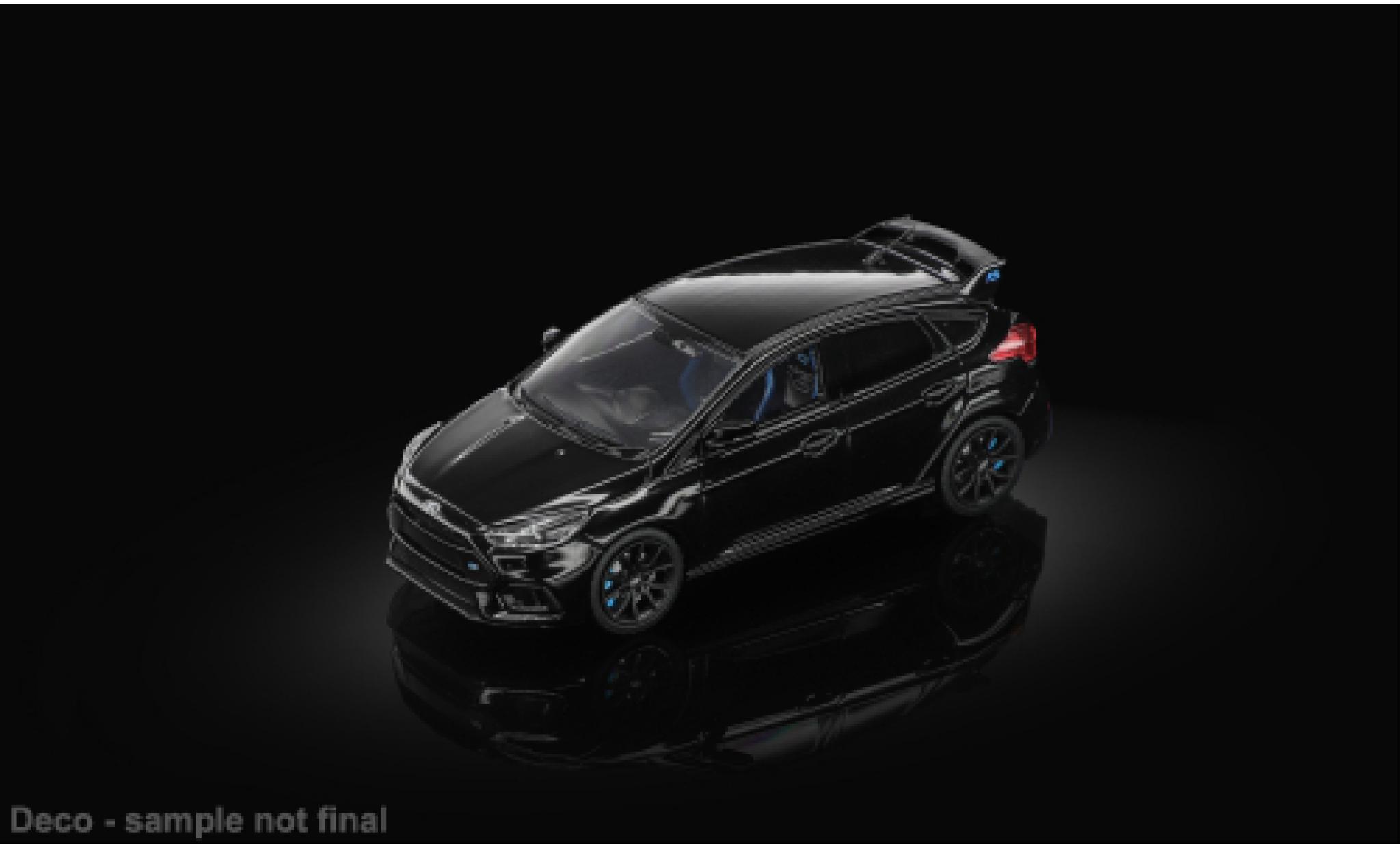 Ford Focus 1/64 Sun Star RS noire 2018 1:64 miniature