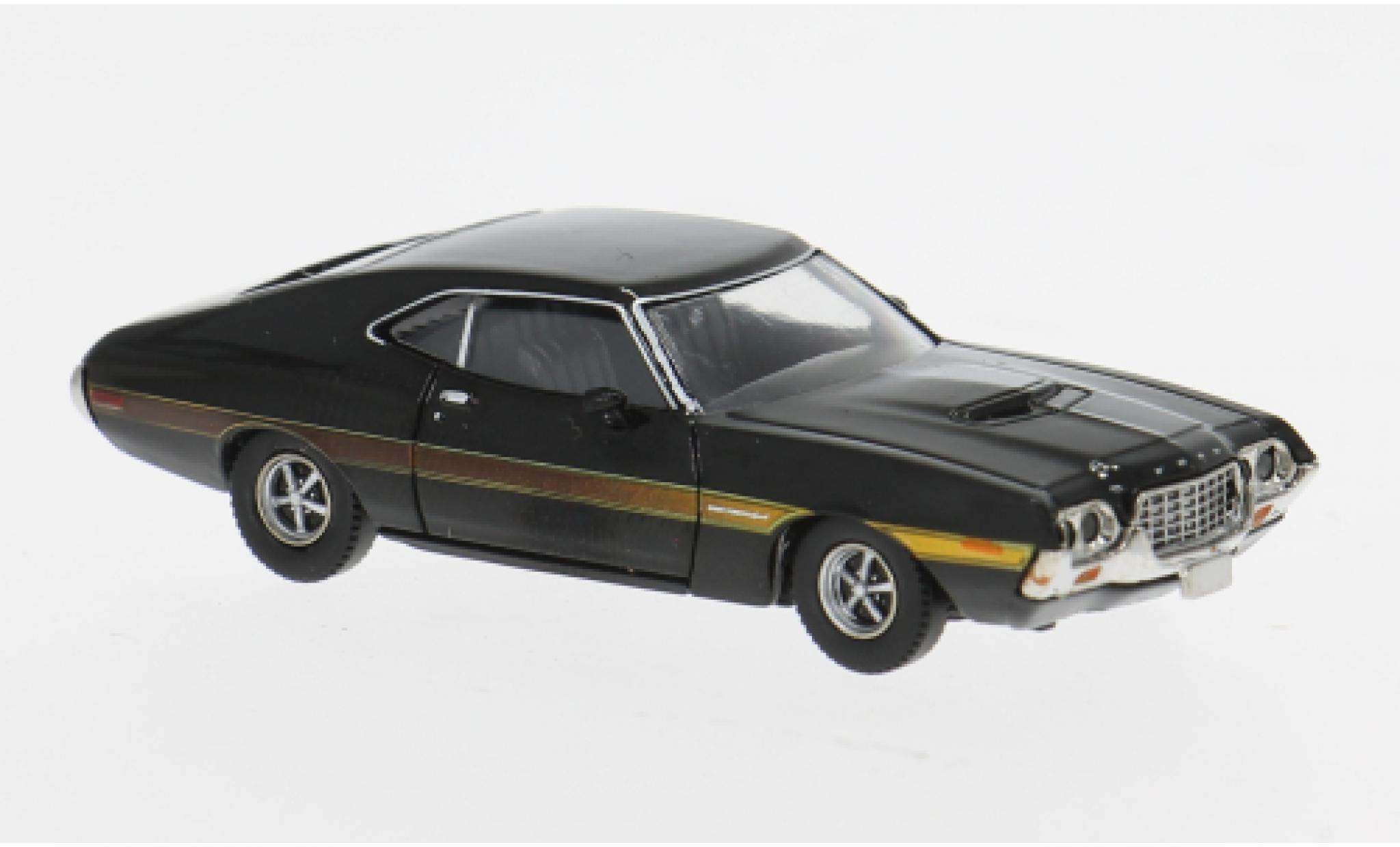 Ford Gran Torino 1/87 Brekina Sport noire 1969 1:87 miniature