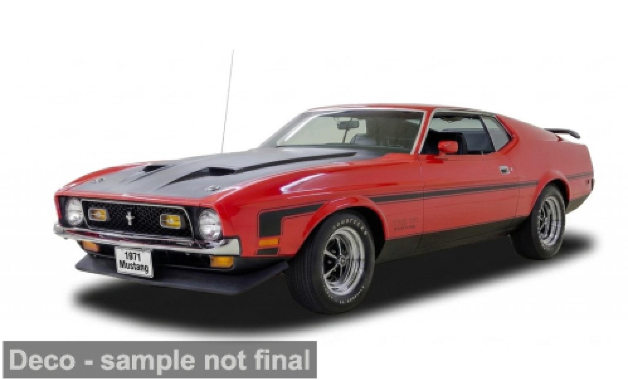Ford Mustang 1/18 Sun Star Boss 351 rouge 1971 1:18 miniature