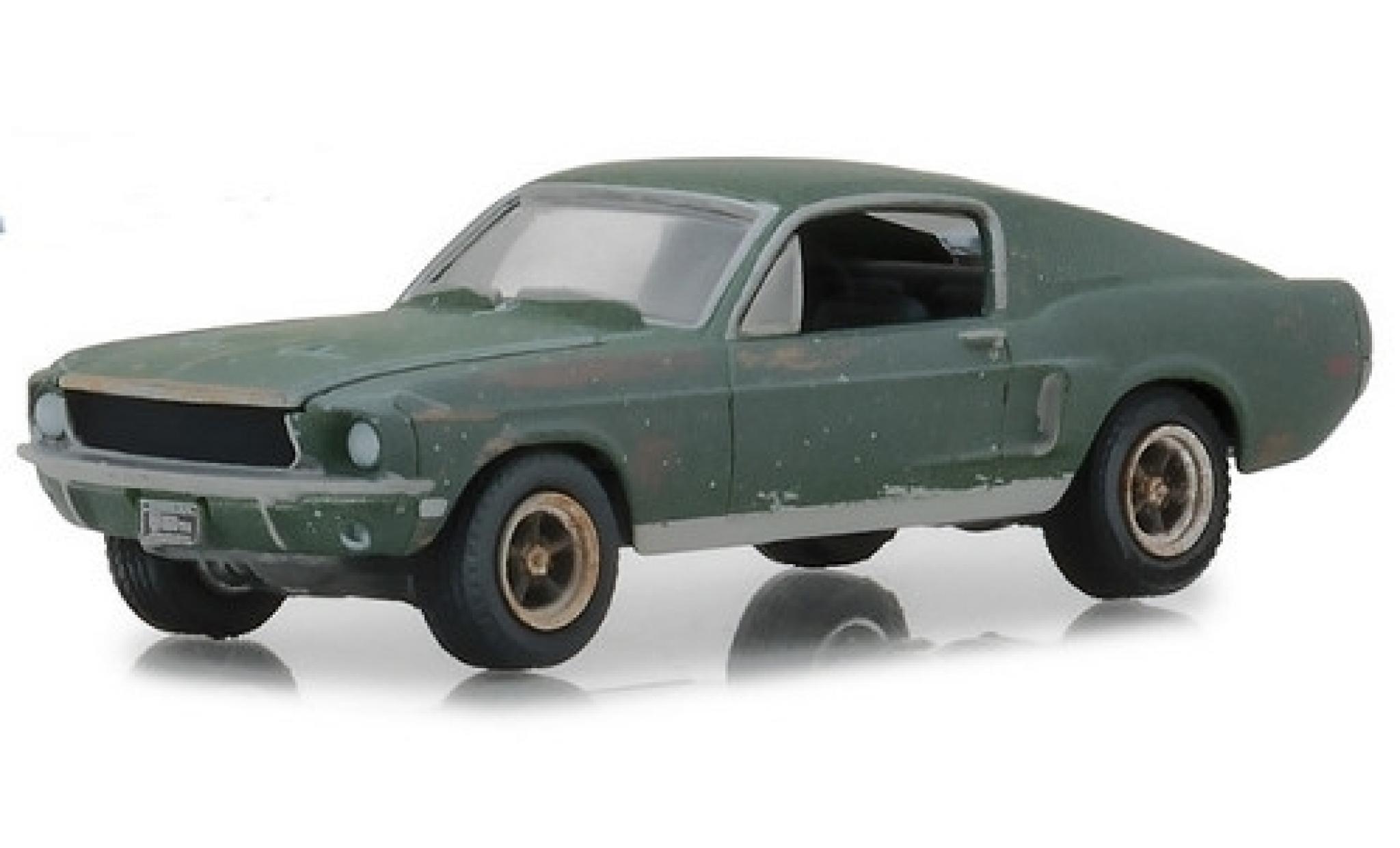 Voiture Miniature FORD Mustang GT 1968 Comme dans le Film Bullitt au 1/24  Métal