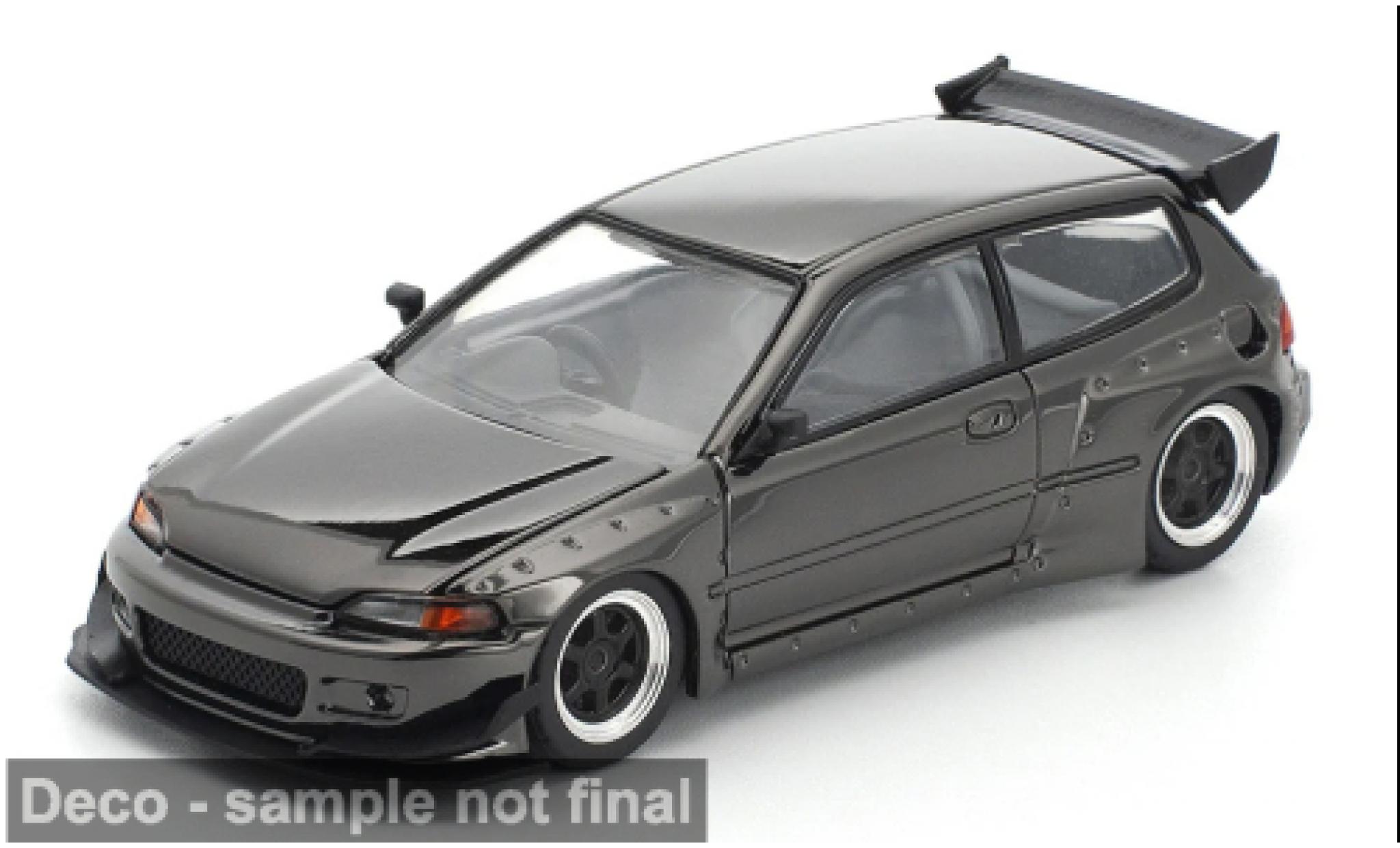 Honda Civic 1/64 Pop Race EG6 anthrazit 1:64 miniature