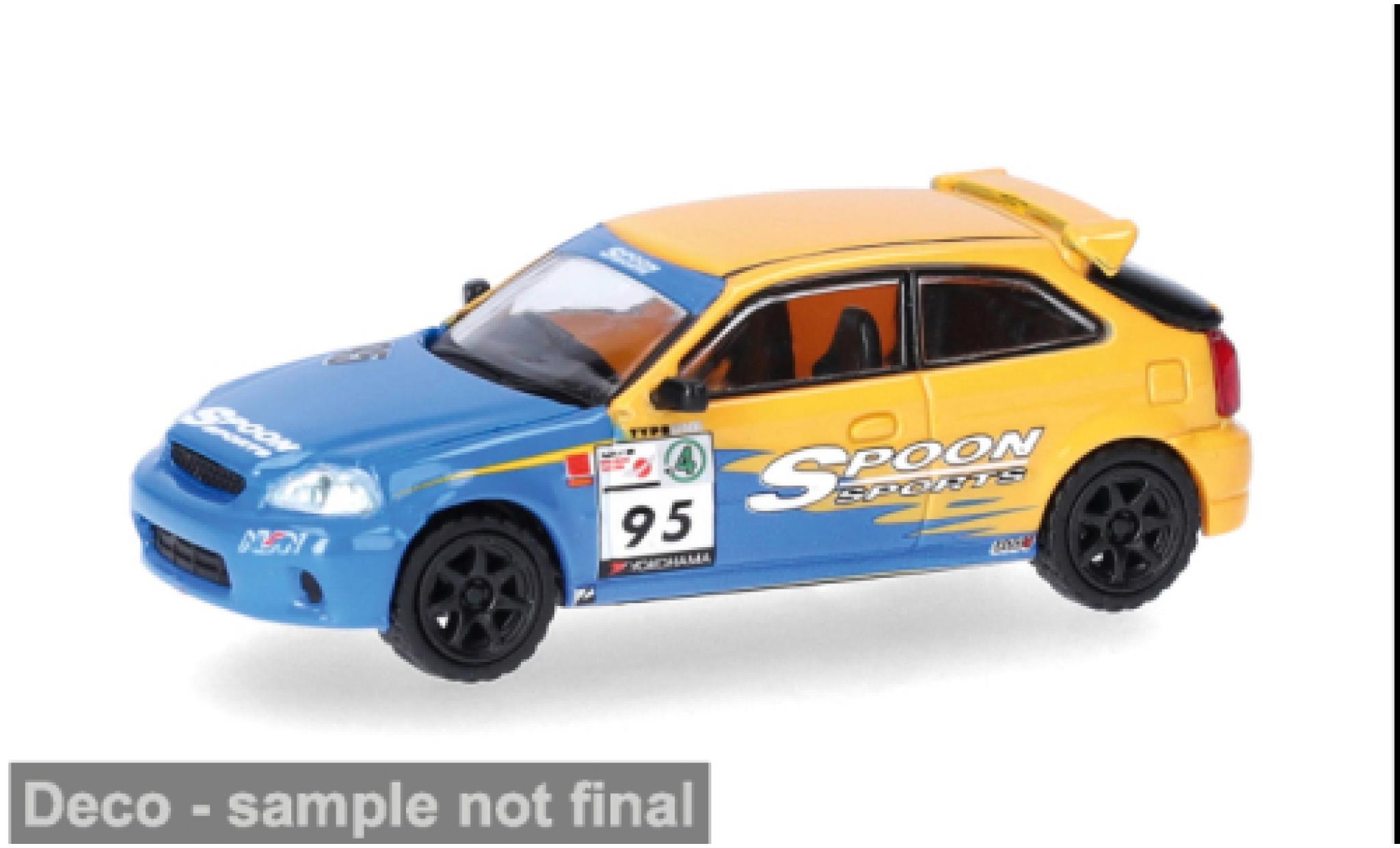 Honda Civic 1/87 Micro City 87 Type R (EK9) Spoon 1:87 miniature