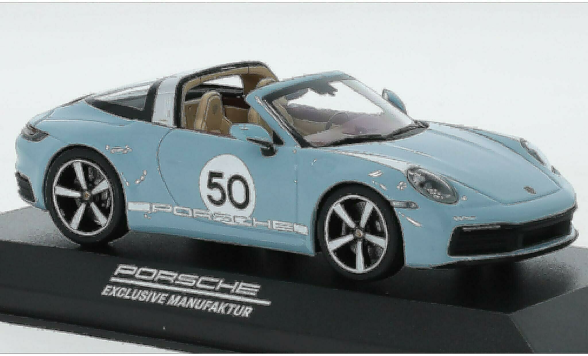 thumbnail image 2 of Maisto Special Edition Porsche 911 Targa 4 GTS (992.2) – 1/18 Scale Diecast, Gray, Unopened Box 2 of 5