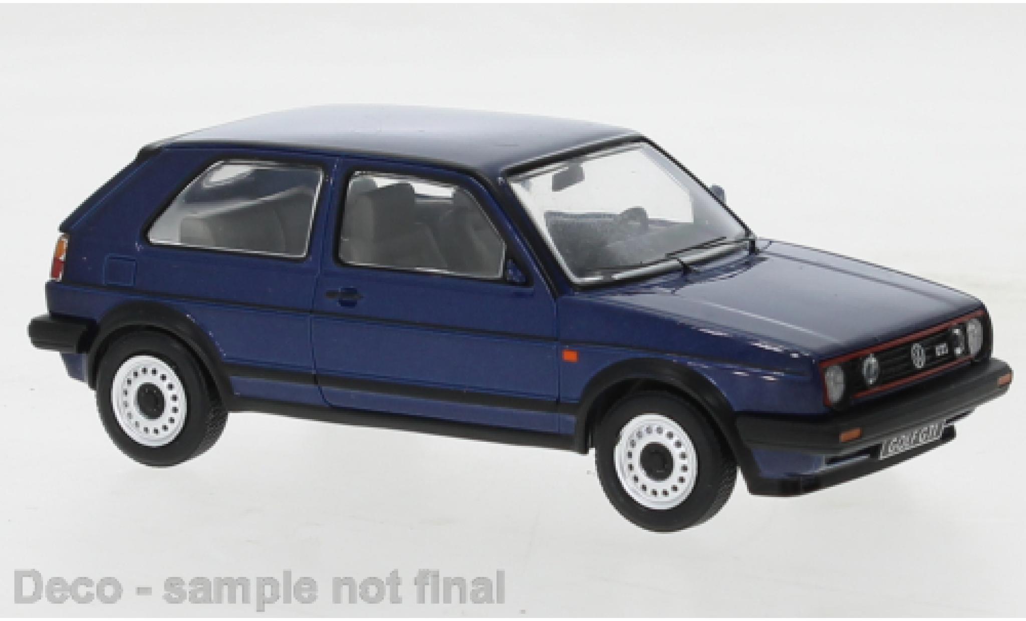 Miniature Volkswagen Golf 1/43 Norev II GTI G60 Noire 1990 Jetcar 