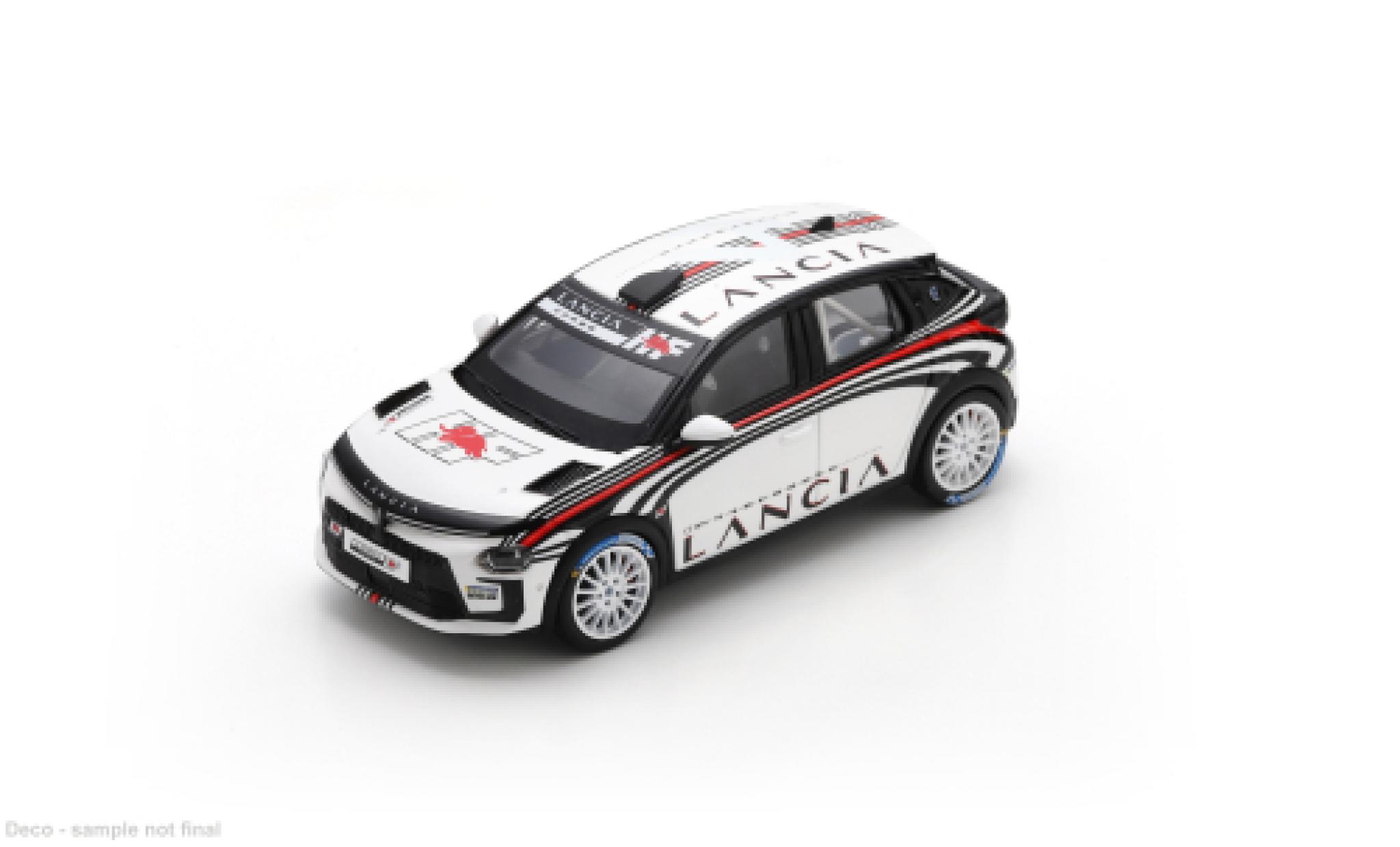 Lancia Ypsilon 1/43 Spark HF Rally4 blanche/Dekor 1:43 miniature