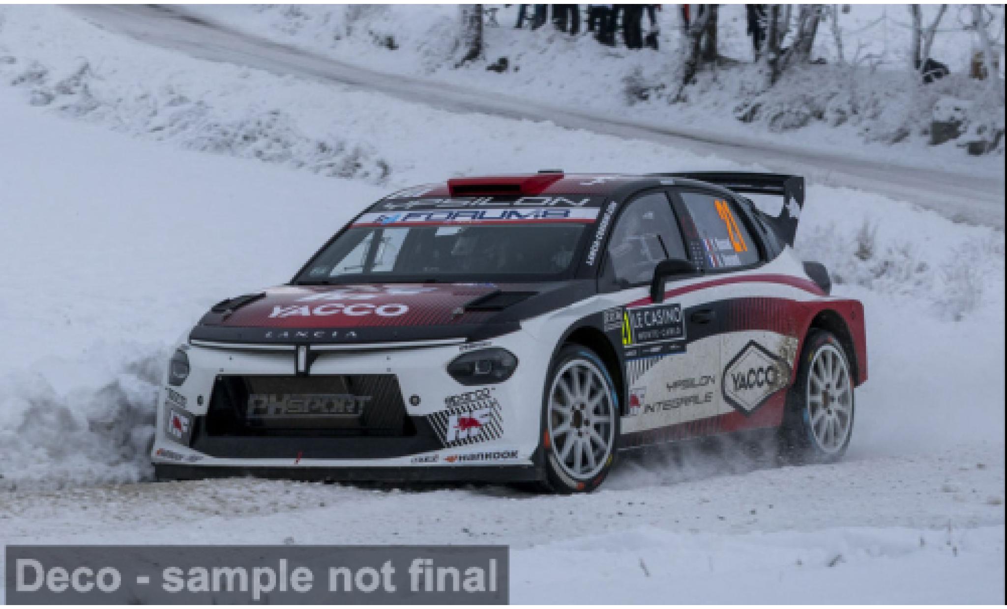 Lancia Ypsilon 1/18 IXO Rally2 HF Integrale Rallye Monte Carlo 2026 #21 Y.Rossel/A.Dunand 1:18 miniature