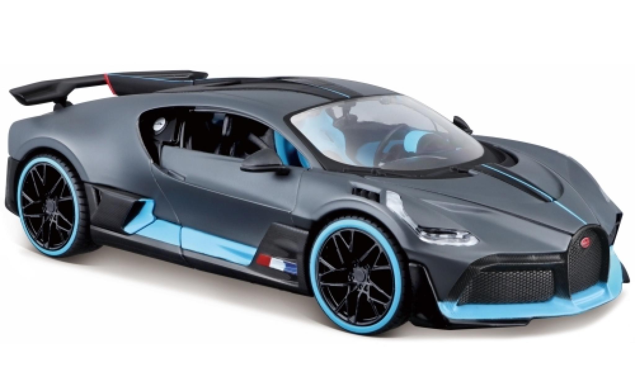 Maisto Bugatti Divo 1:24 Scala - Modellino Auto In Metallo Pressofuso, Nero Opaco, Portiere Apribili, Collezione