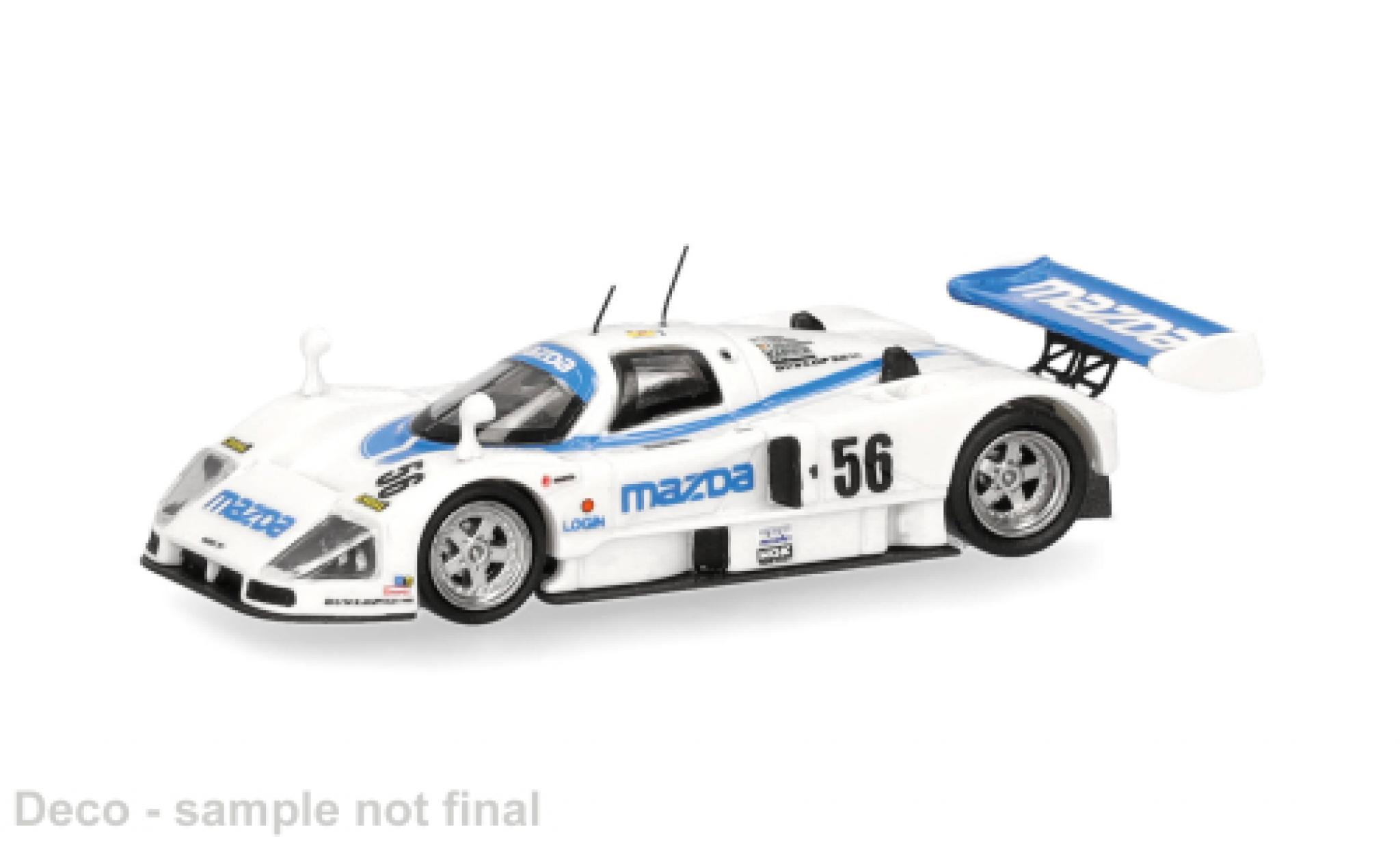 Mazda 787B 1/87 Micro City 87 blanche/bleue #56 1:87 miniature