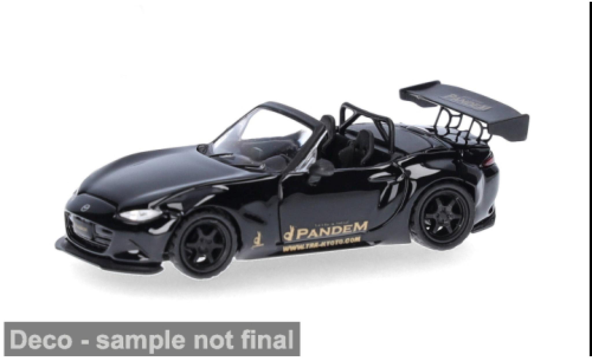 Mazda MX 1/87 Micro City 87 -5 Rocket Bunny noire 1:87 miniature