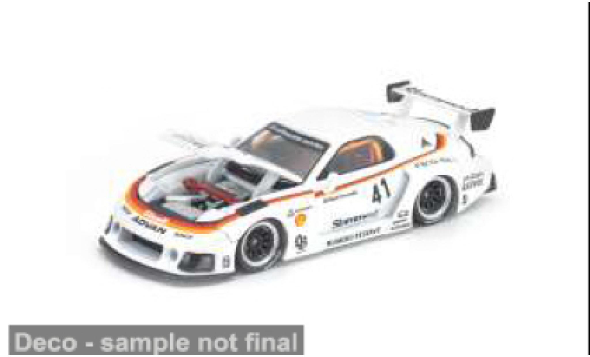 Mazda RX7 1/64 Pop Race (FD3S) blanche/Dekor 1:64 miniature