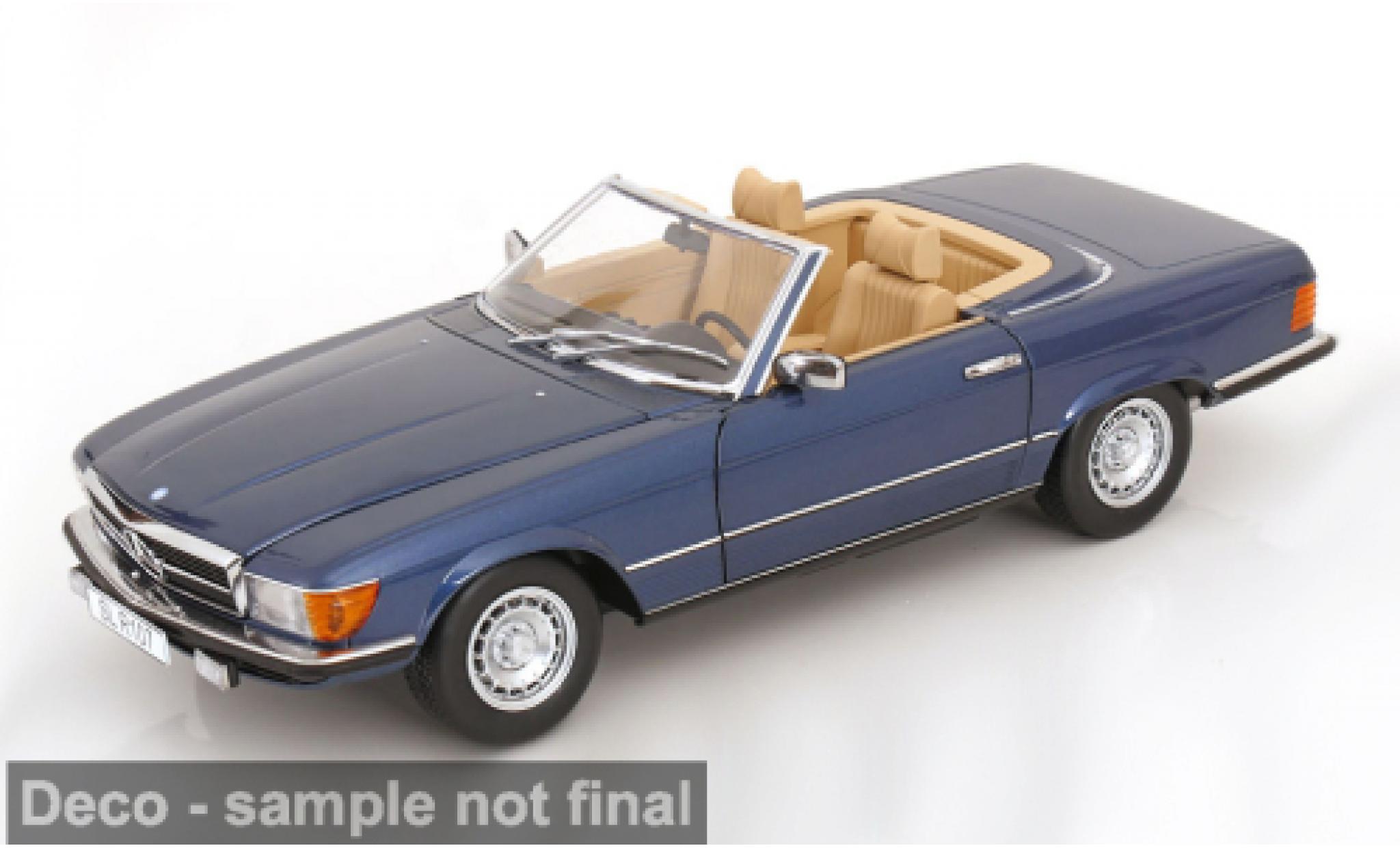 Mercedes 450 1/12 KK Scale SL (R 107) EU-Version bleue 1979 1:12 miniature