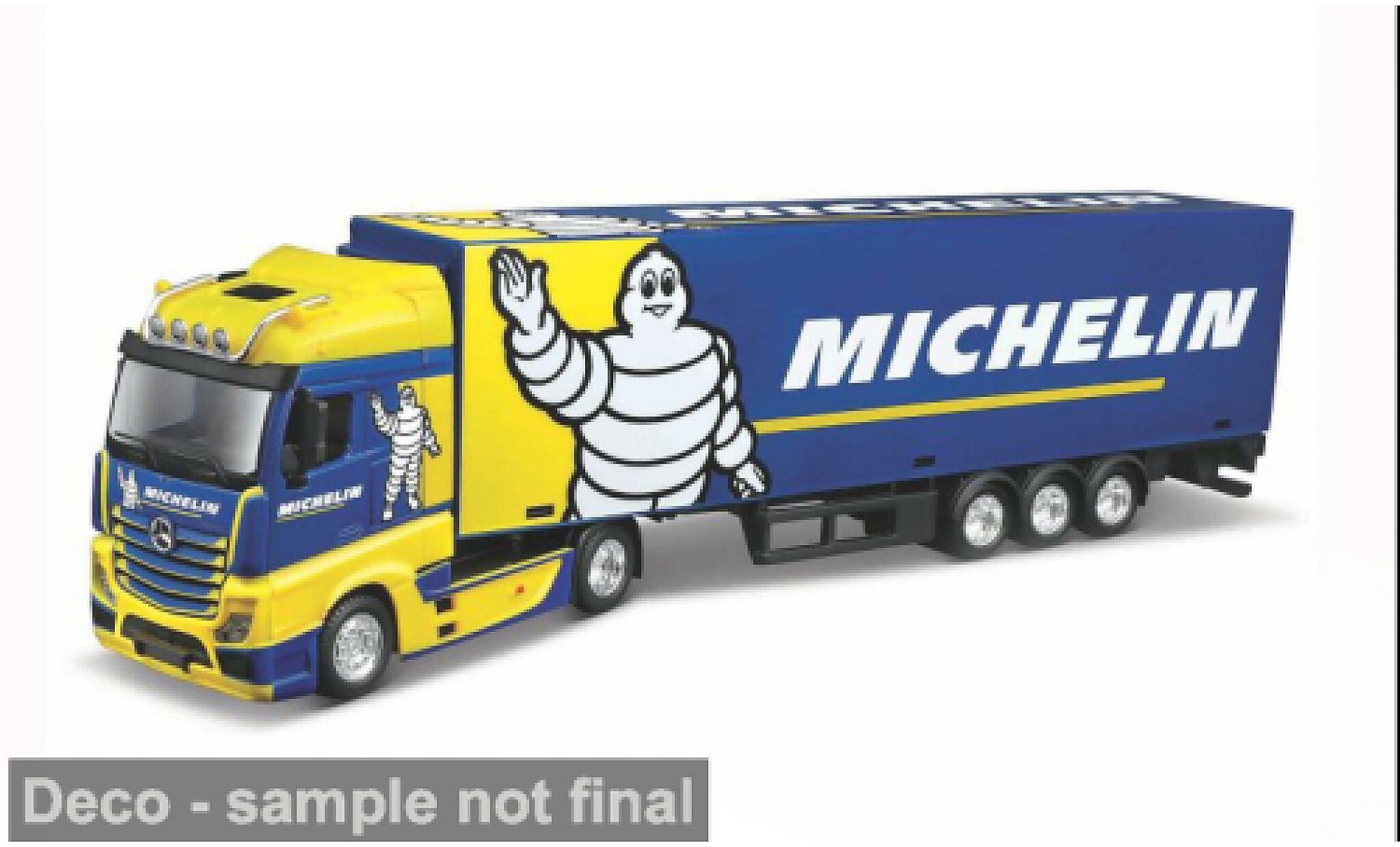 Mercedes Actros 1/43 Burago Gigaspace Michelin 1:43 Bburago miniature