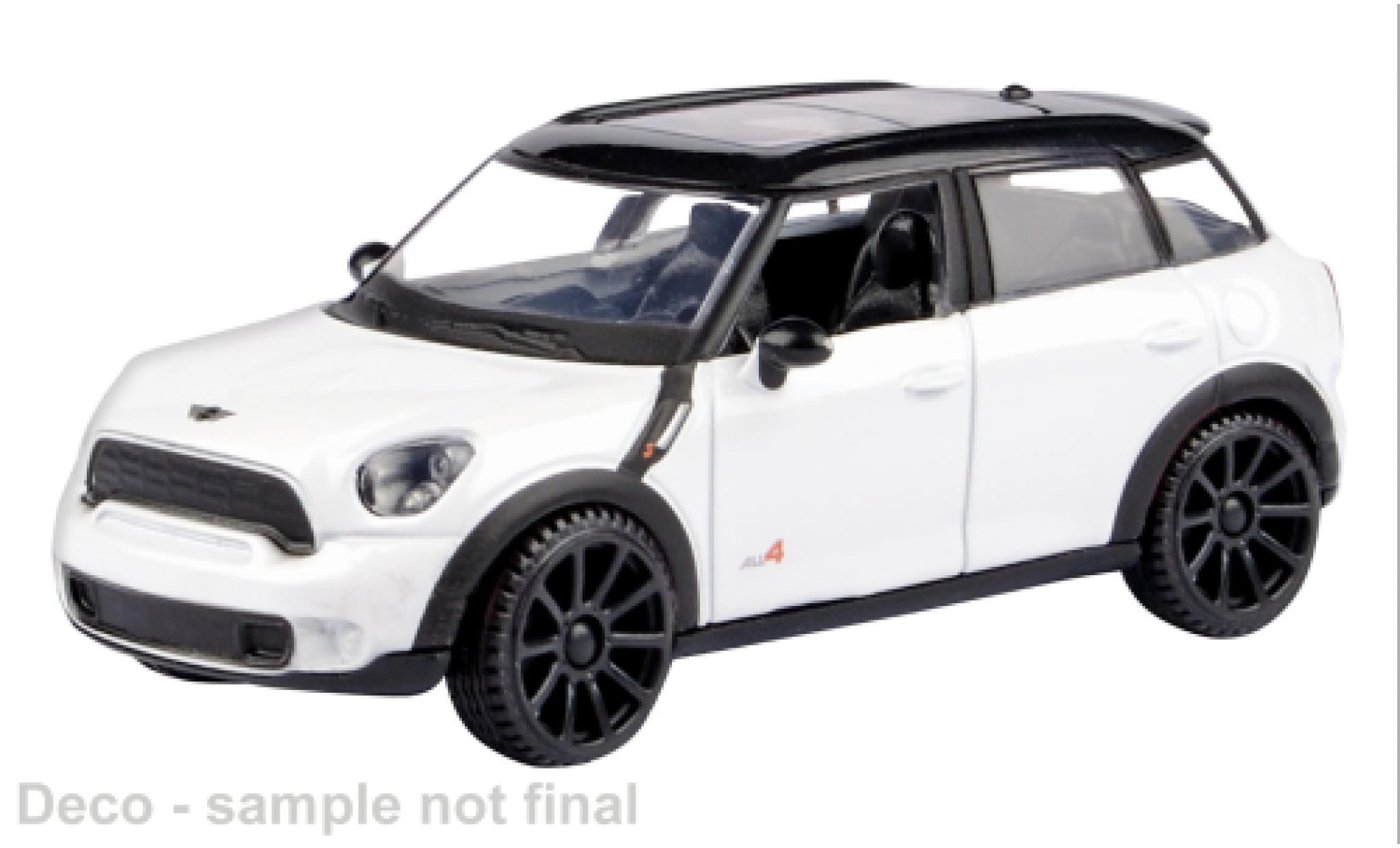 Mini Cooper 1/43 Motormax S Countryman blanche/noire 1:43 miniature