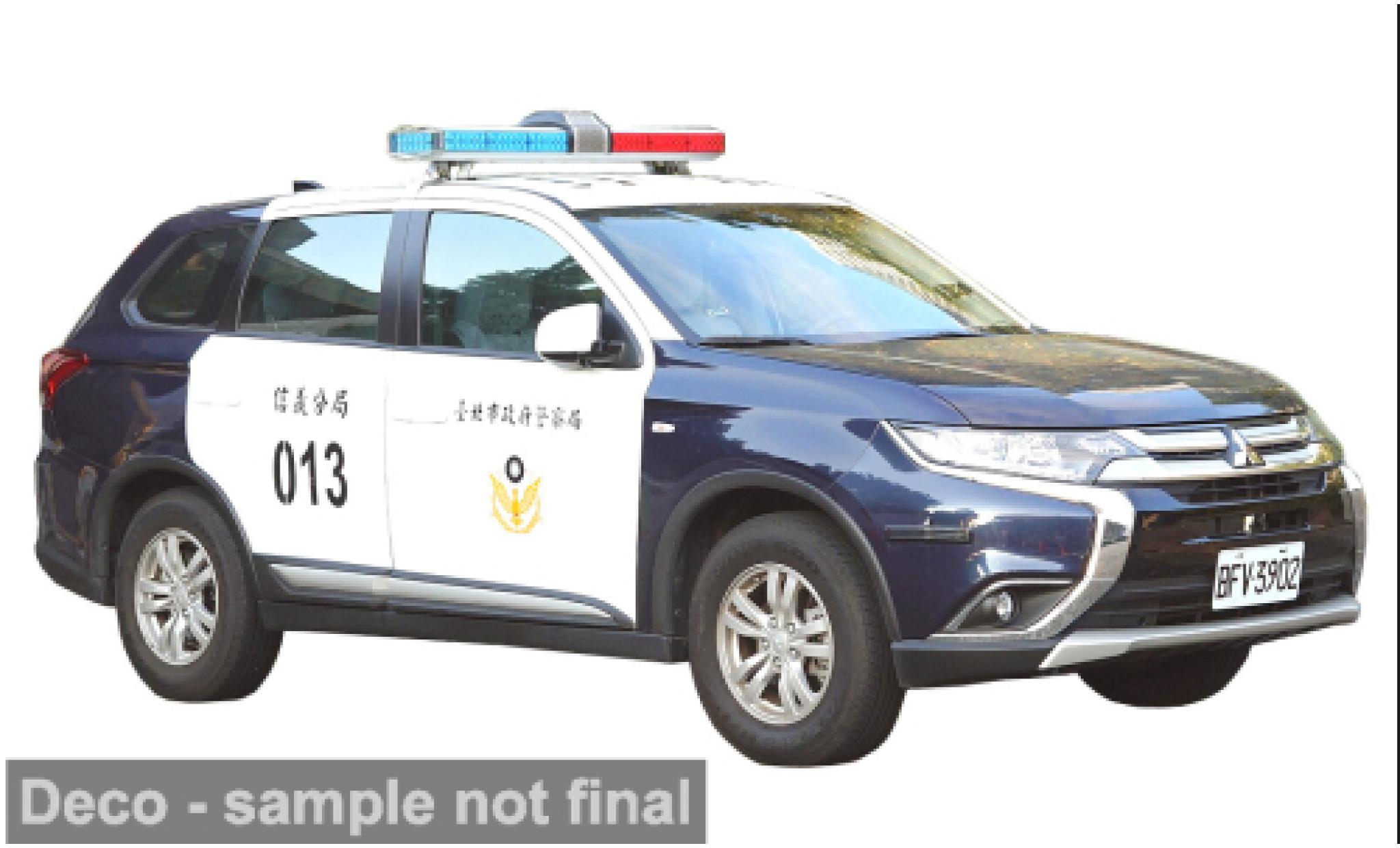 Mitsubishi Outlander 1/43 Vitesse 2019 Taipei City Police Department 1:43 miniature