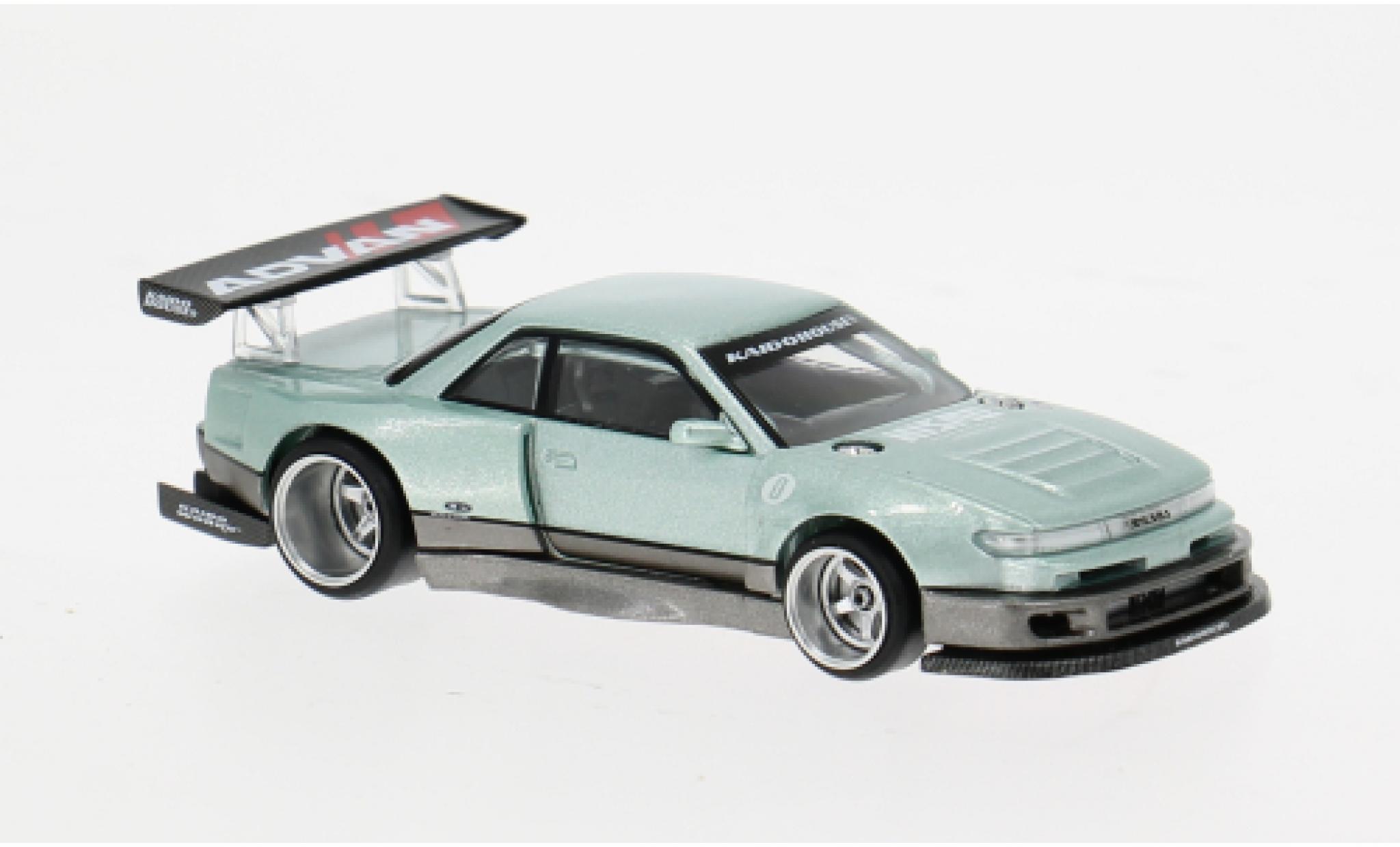 Nissan Silvia 1/64 Mini GT S13-R verte 1991 1:64 miniature