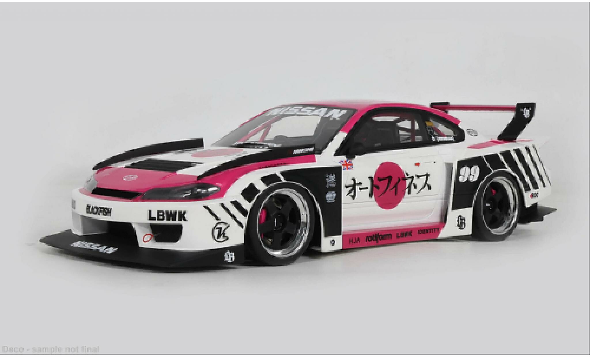 Nissan Silvia 1/18 GT Spirit (S15) LB-Super Silhouette pink/Dekor 2025 1:18 miniature