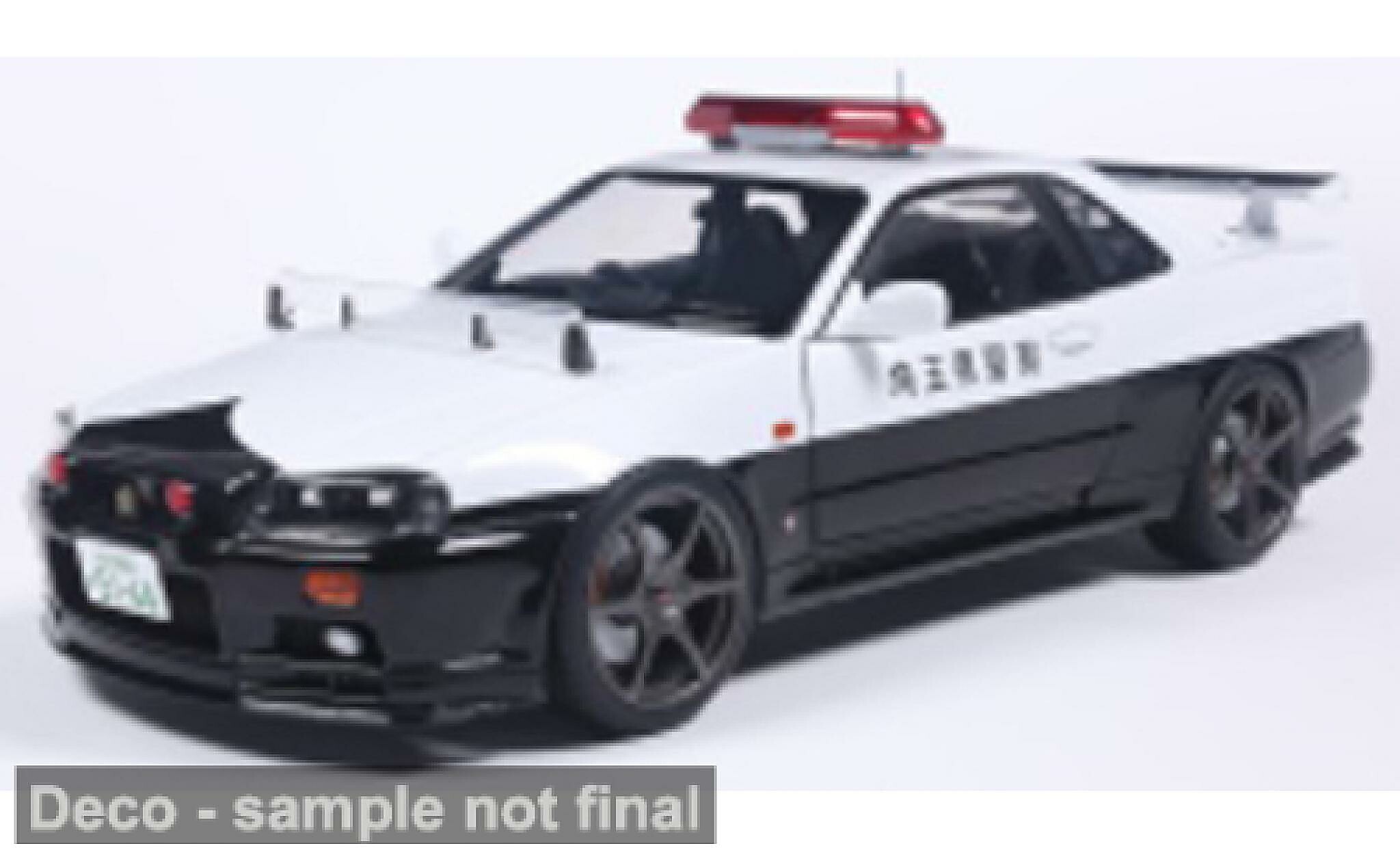 Nissan Skyline 1/18 Solido GT-R (BNR34) 1999 Japan Police 1:18 miniature