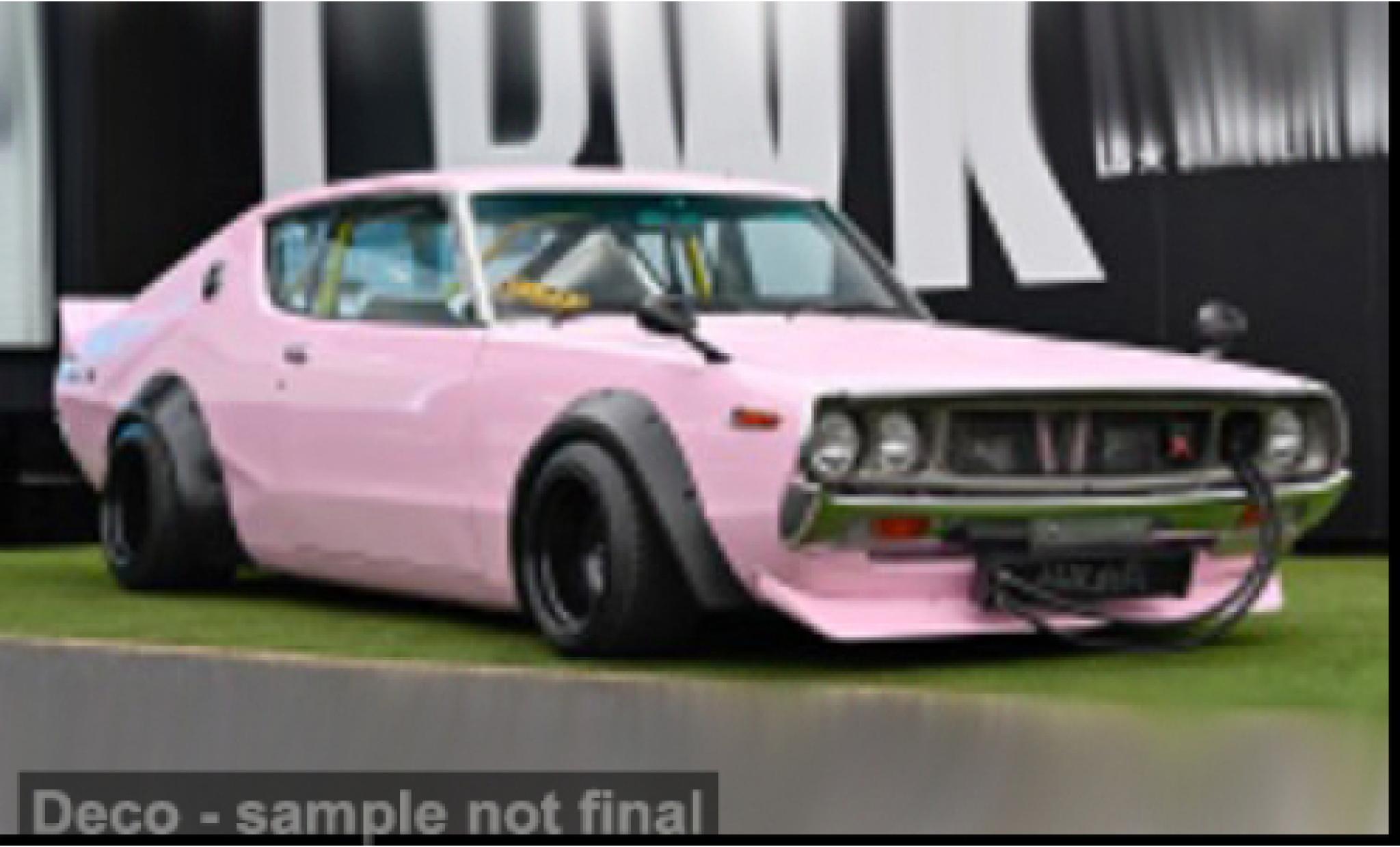 Nissan Skyline 1/43 Solido GT-R (KPGC110) rose 1972 1:43 miniature