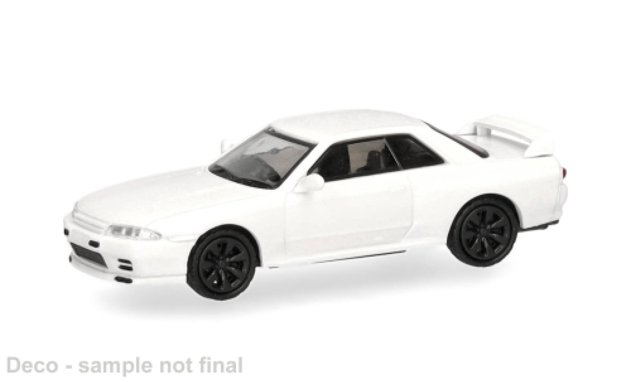Nissan Skyline 1/87 Micro City 87 GTR (R32) blanche 1:87 miniature