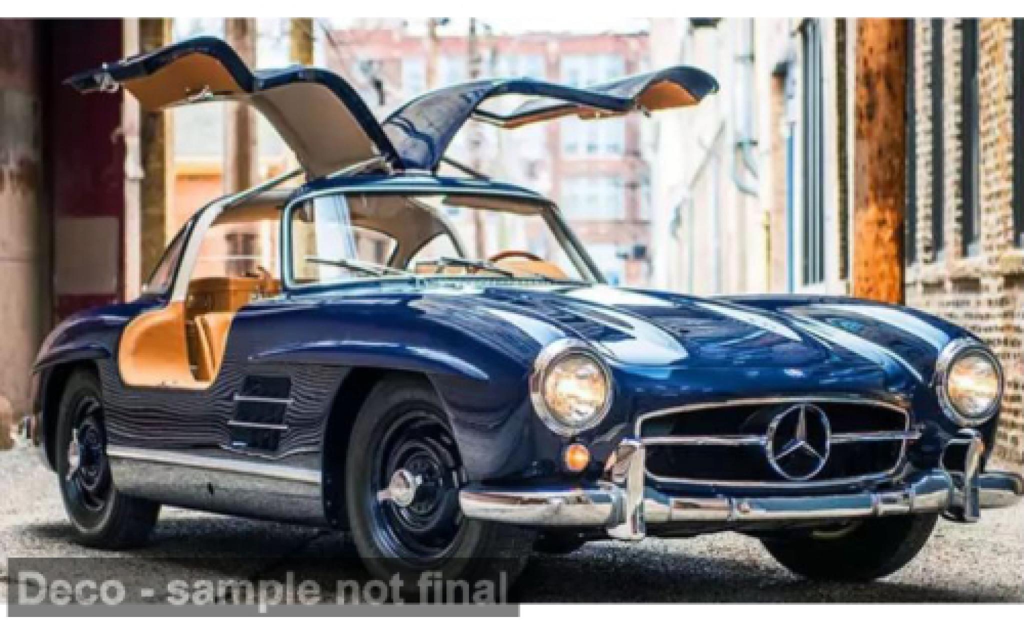Mercedes 300 Norev SL bleue 1954 1:18 miniature