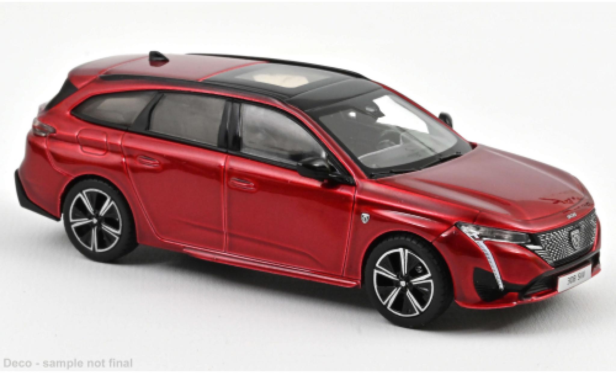 Peugeot 308 GT 2021 Artense Grey véhicule miniature 473931 Norev 1:43