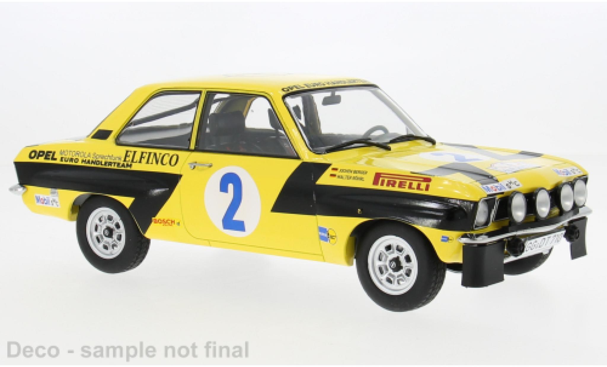 Opel Ascona 1/18 MCG A Rally Acropolis 1975 #2 W.R&ouml;hrl/C.Geistd&ouml;rfer 1:18 miniature