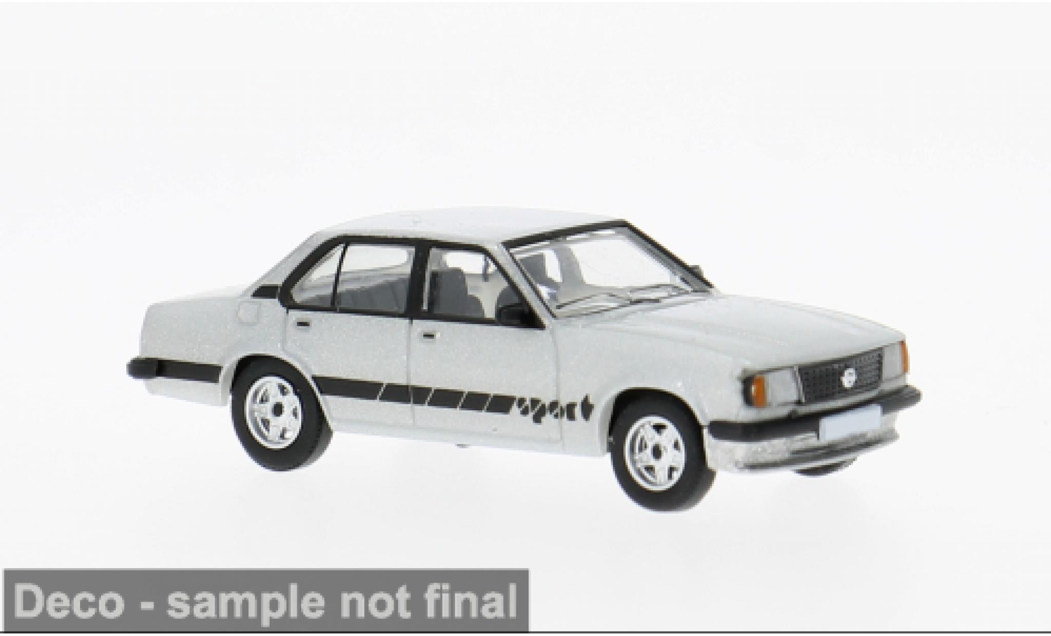 Opel Ascona 1/87 PCX87 B Sport grise/Dekor 1979 1:87 miniature
