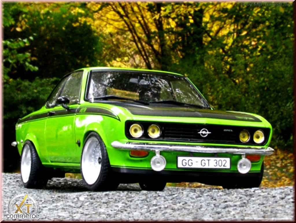 Opel Manta 1/18 Norev gt/e grun 1975 jantes bbs bords larges