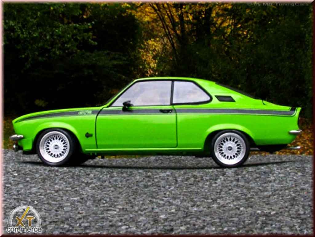 Opel Manta 1/18 Norev gt/e grun 1975 jantes bbs bords larges