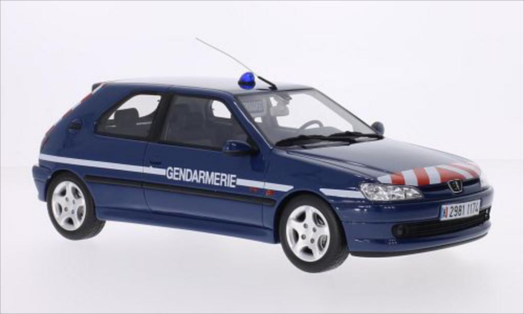 PEUGEOT 306 EDEN PARK BLEU 1995 1/18 VOITURE MINIATURE OTTO - Une de Sauvée