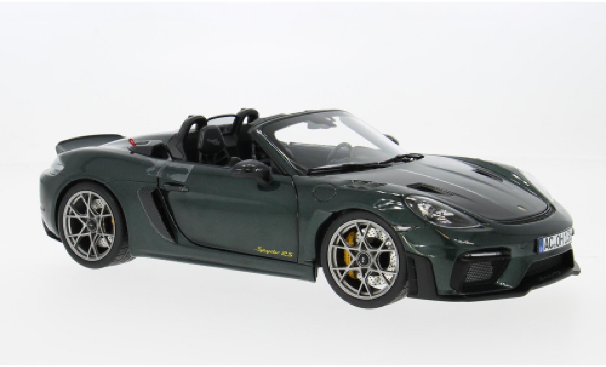 Porsche 718 1/18 Norev Spyder RS W verte 2023 1:18 miniature