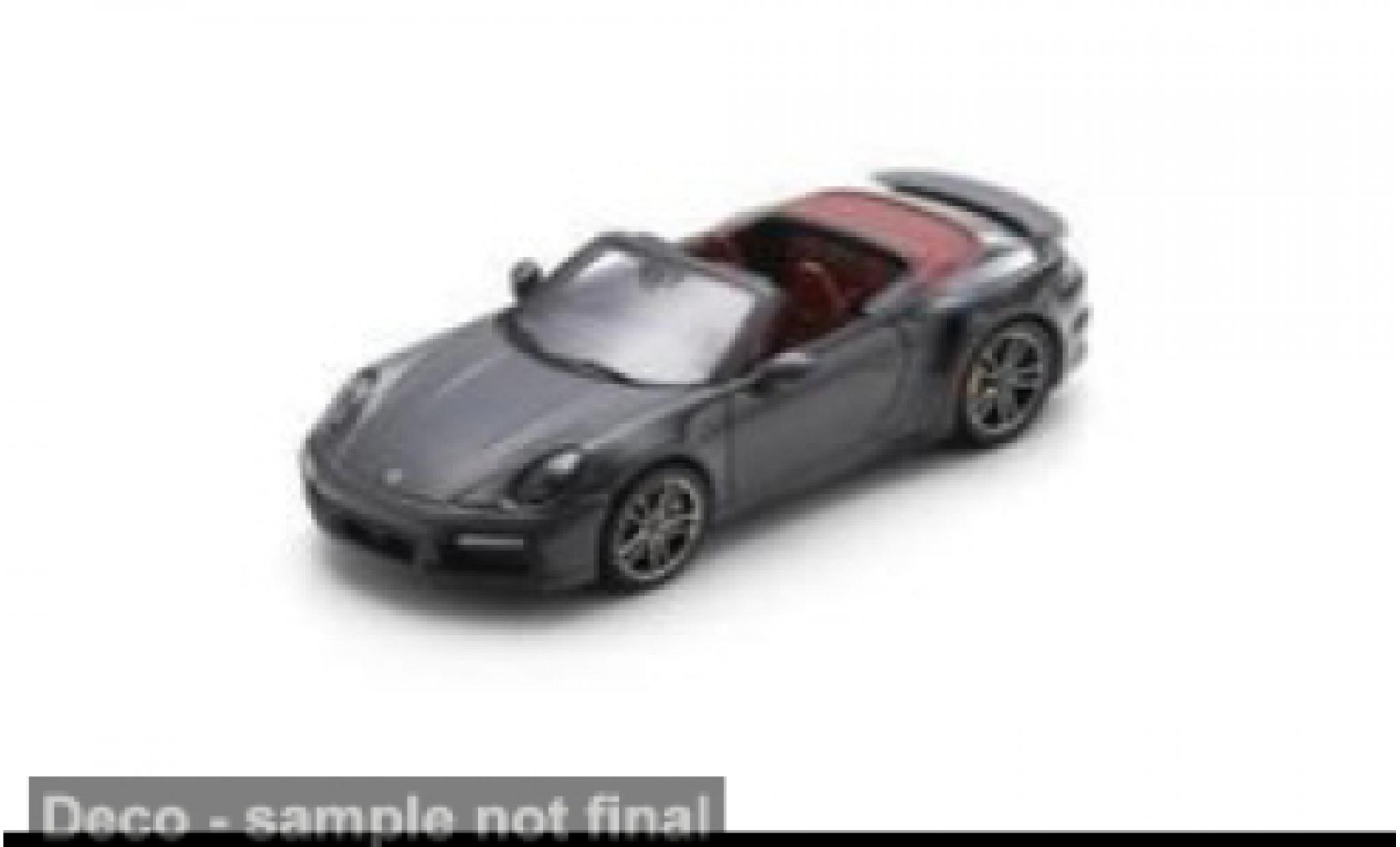 Porsche 992 Turbo s 1/43 Spark 911  Turbo S Cabriolet anthrazit 1:43 miniature