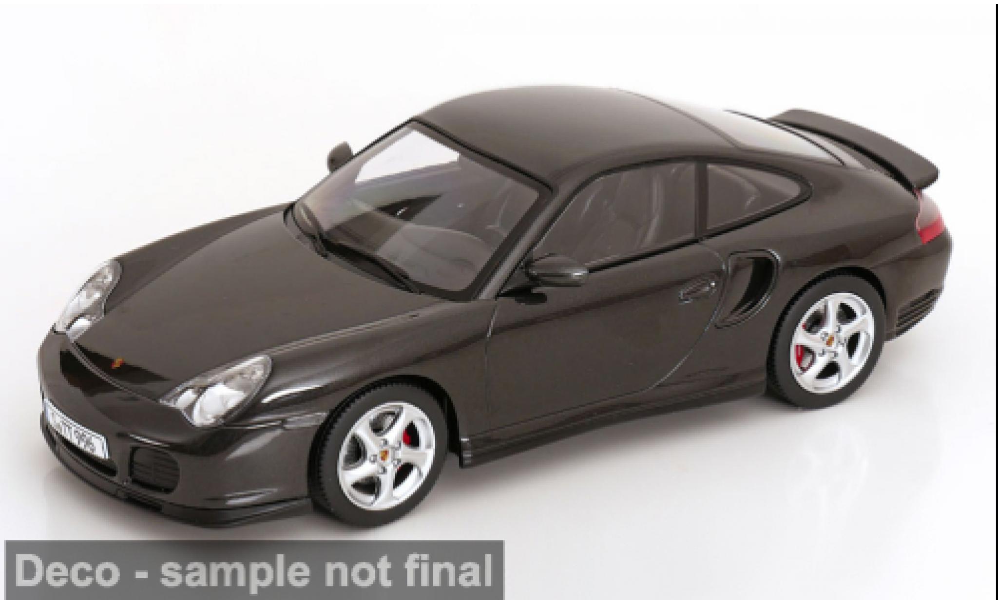 Porsche 996 Turbo 1/18 KK Scale 911  noire 2000 1:18 miniature