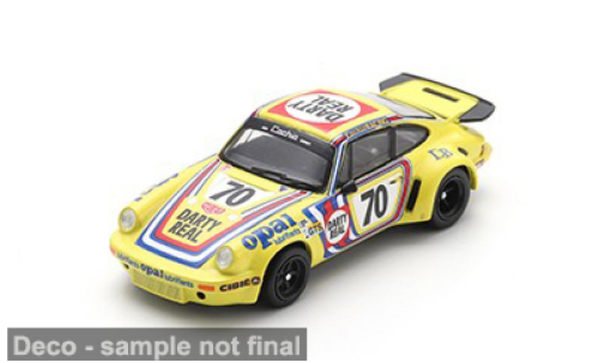 Porsche 930 RSR 1/64 Spark 911 Carrera 3.0 24h Le Mans 1974 #70 R.Touroul/H.Cachia 1:64 miniature