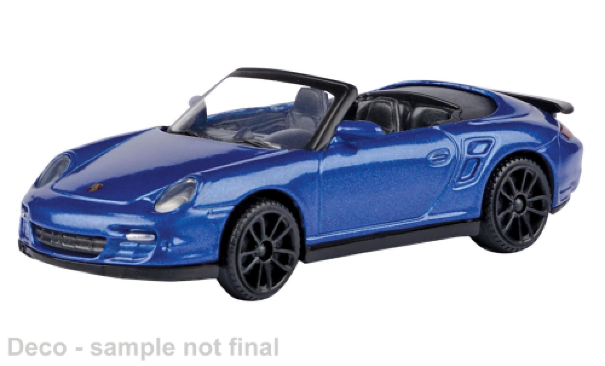 Porsche 911 1/43 Motormax Turbo bleue 1:43 miniature