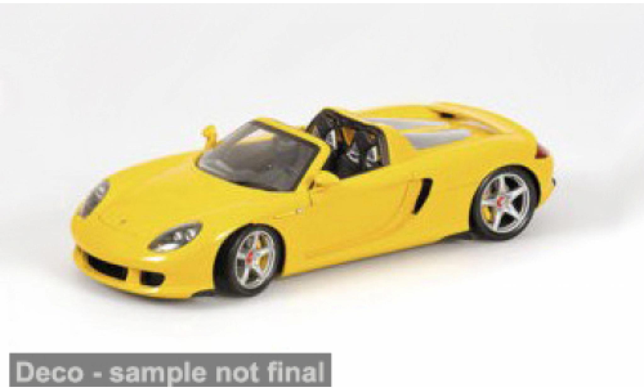 Porsche Carrera GT 1/18 Minichamps jaune 2003 1:18 miniature
