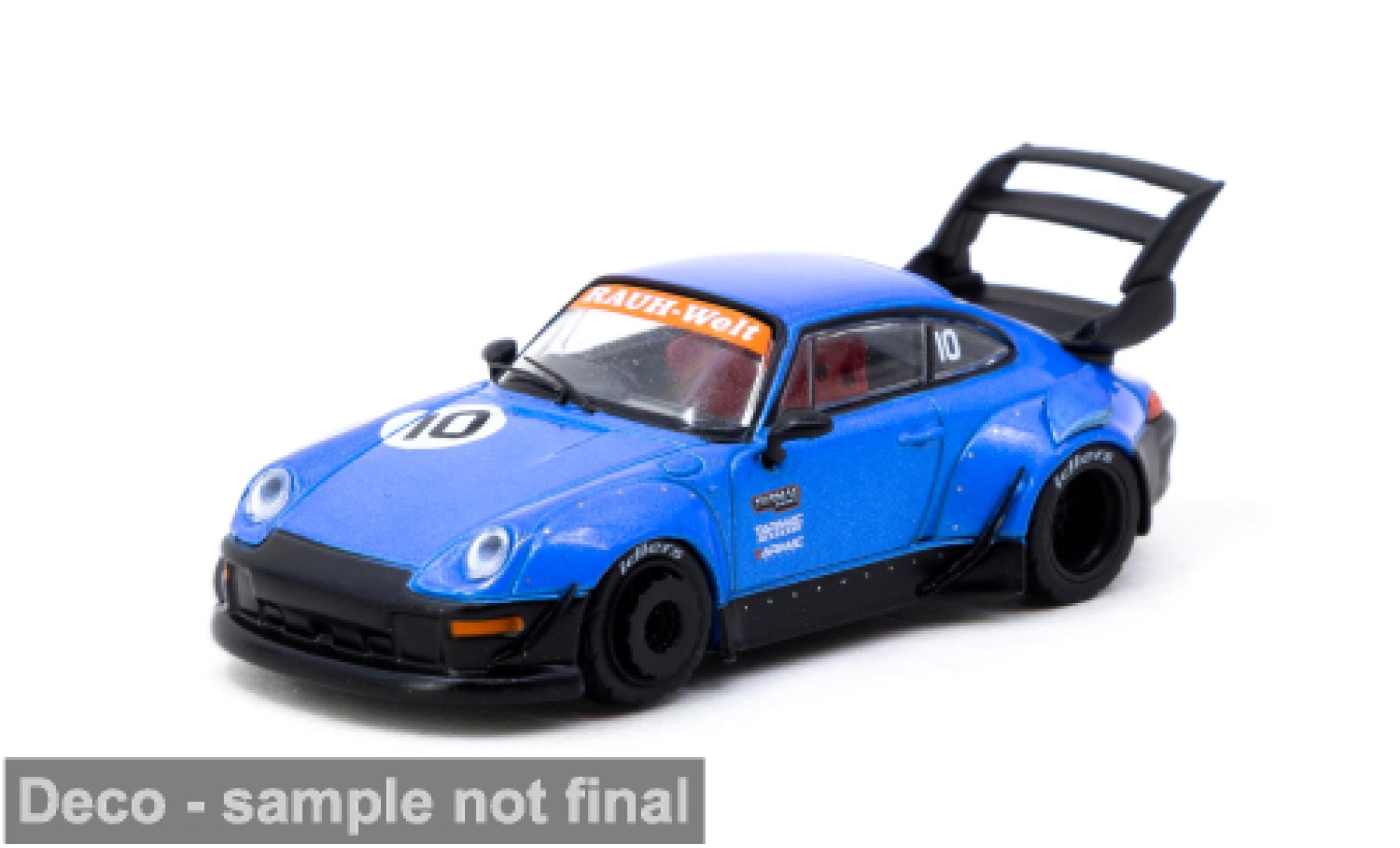 Porsche 993 RWB 1/64 Tarmac Works ( 10th Anniversary) bleue/noire 1:64 miniature
