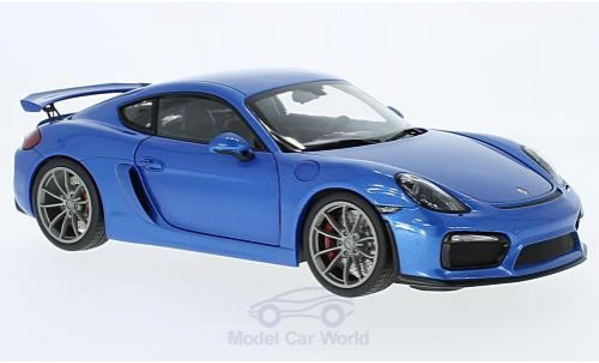 Miniature Porsche Cayman GT4 1 18 Schuco GT4 Metallise Bleue Voiture miniature