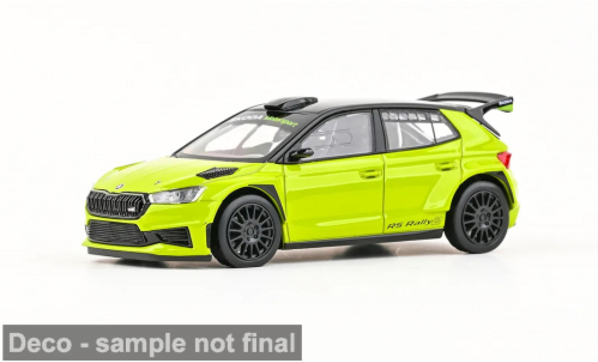 Skoda Fabia 1/43 Abrex IV RS Rallye2 verte 2022 1:43 miniature