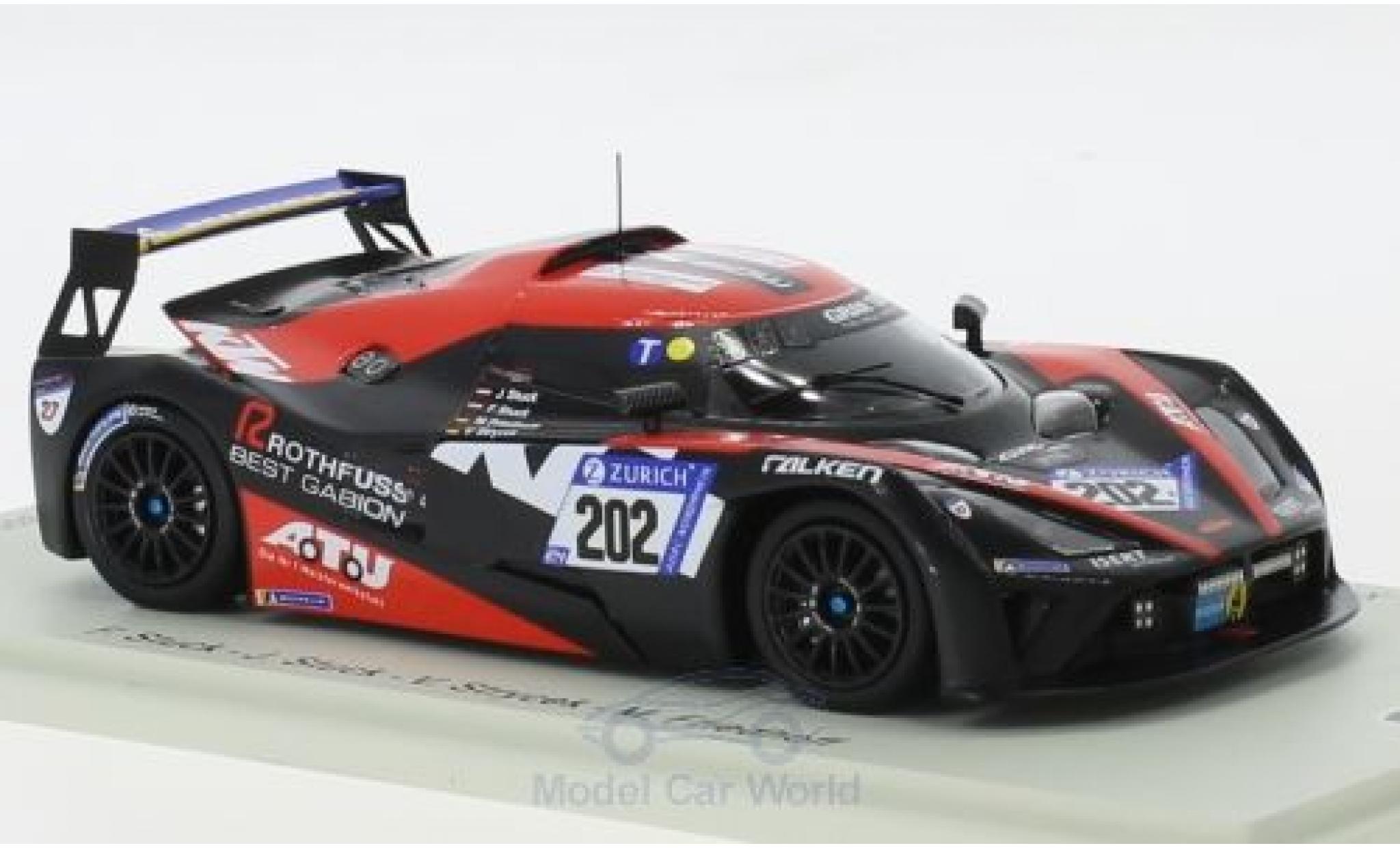 Aston Martin V8 Vantage GT4 1/43 Spark KTM X-Bow GT4 No.202 Isert Motorsport 24h Nürburgring 2018 F.Stuck/J.Stuck/V.Strycek/M.Friedhoff miniature