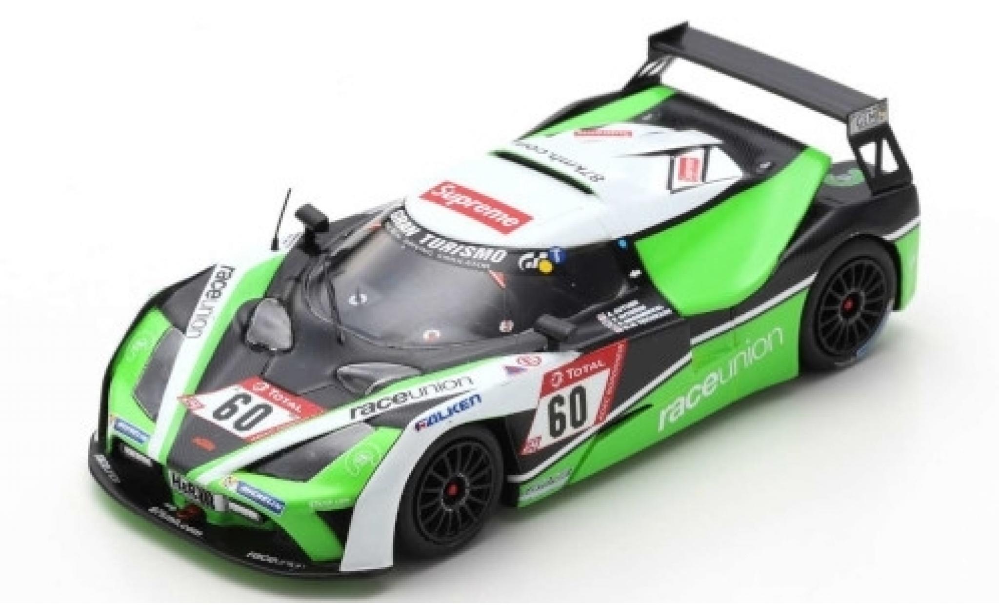 Aston Martin V8 Vantage GT4 1/43 Spark KTM X-Bow GT4 No.60 RaceUnion 24h Nürburgring 2019 S.Brodmerkel/T.Nytröen/K.Teichmann Miniature Aston Martin V8 Vantage GT4 1/43 Spark KTM X-Bow GT4 No.60 RaceUnion 24h Nürburgring 2019 S.Brodmerkel/T.Nytröen/K.Teichmann miniature